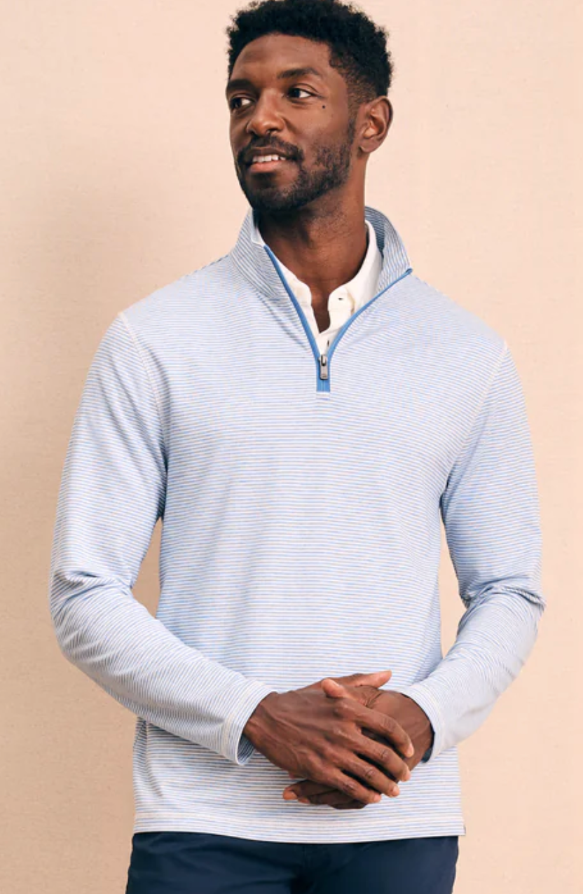 Striped Movement Quarter Zip Madaket Stripe