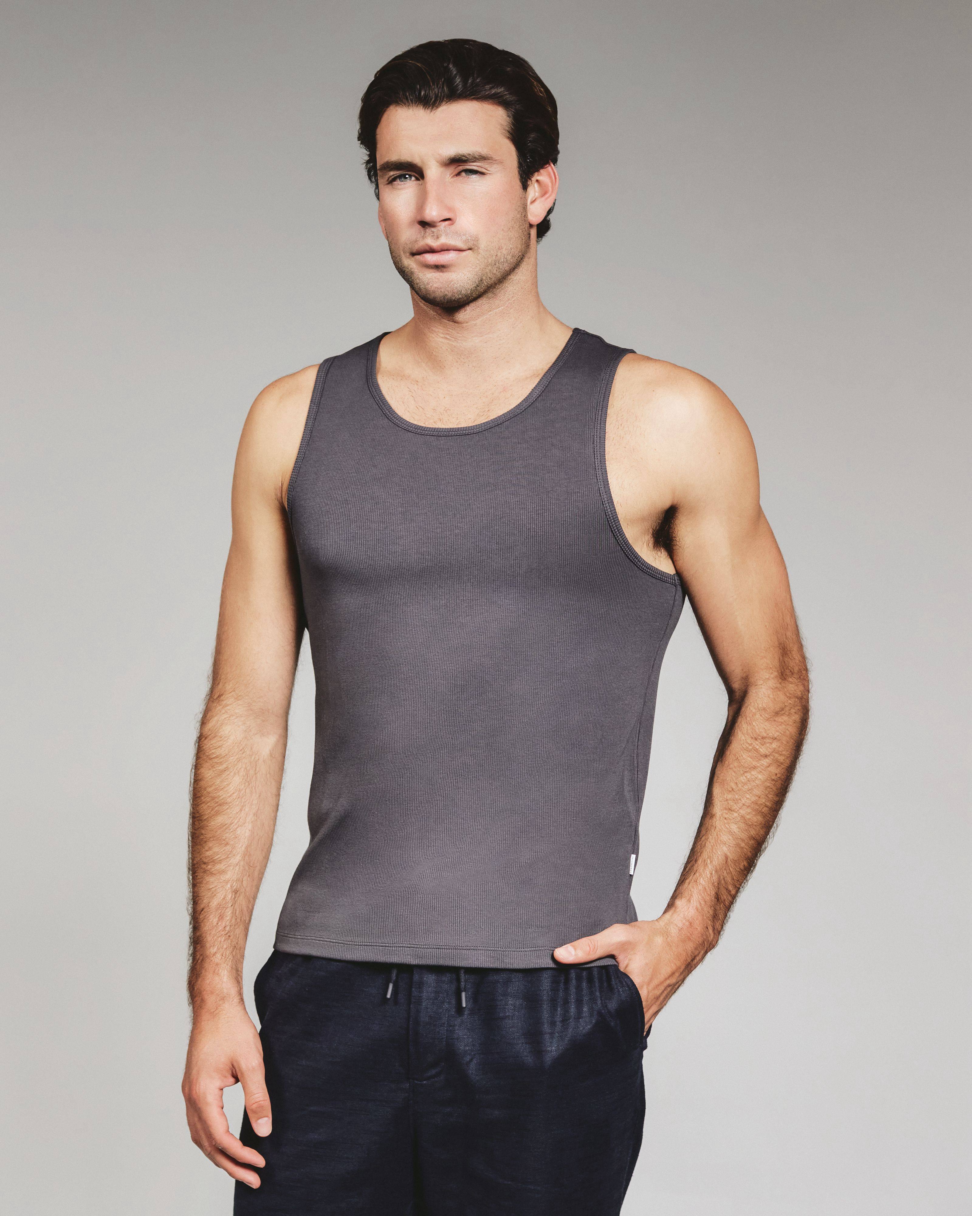 Modal Ribbed Tank Anthracite