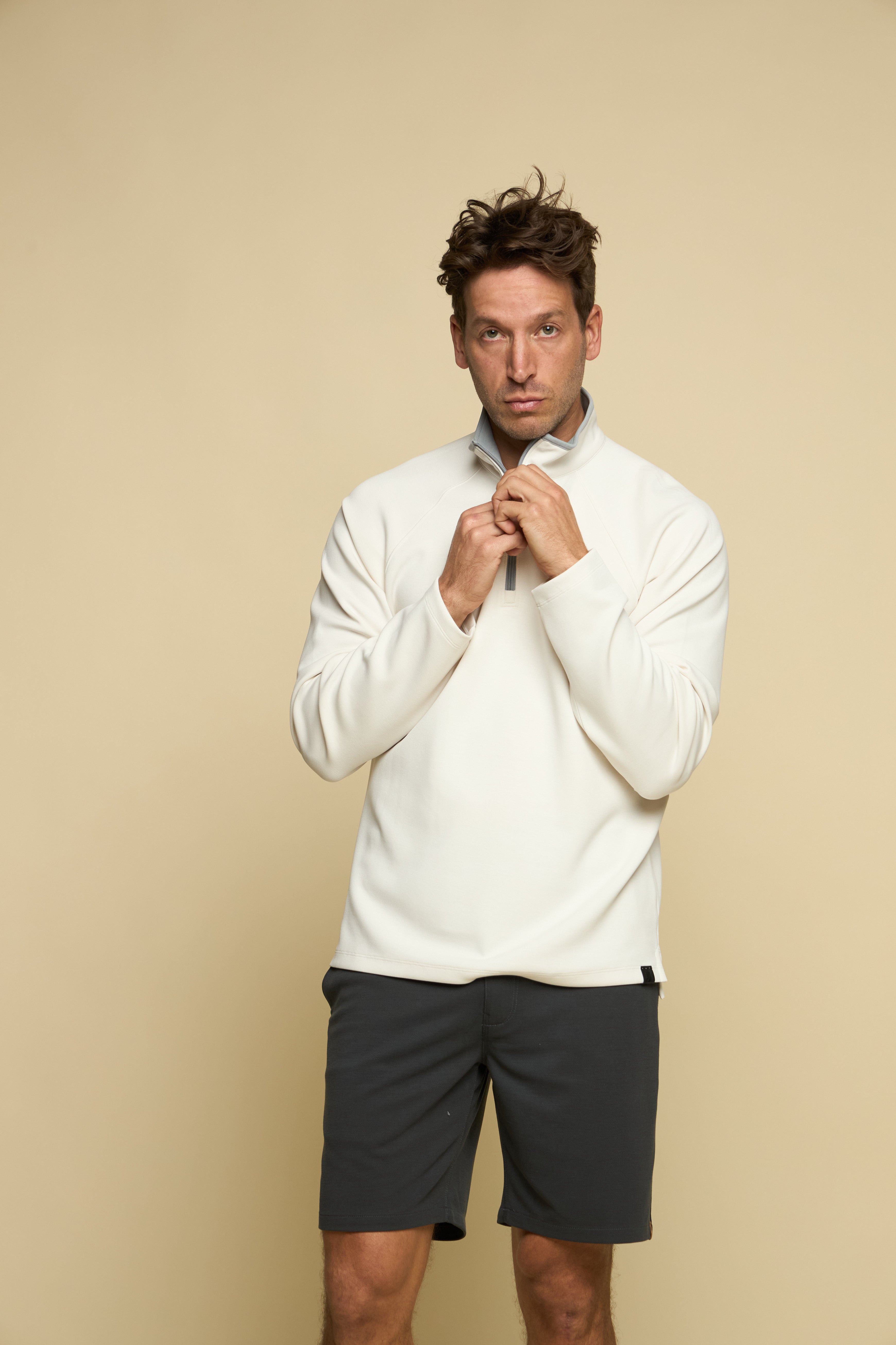 Later On Qtr Zip Birch