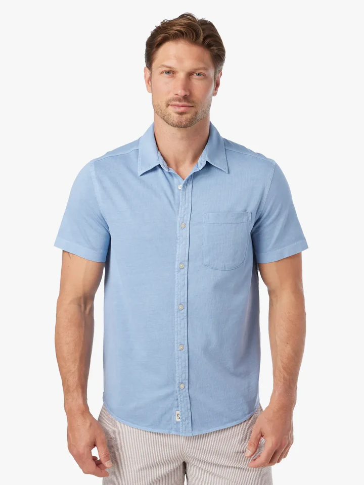 The Saltaire Short Sleeve Shirt Light Blue