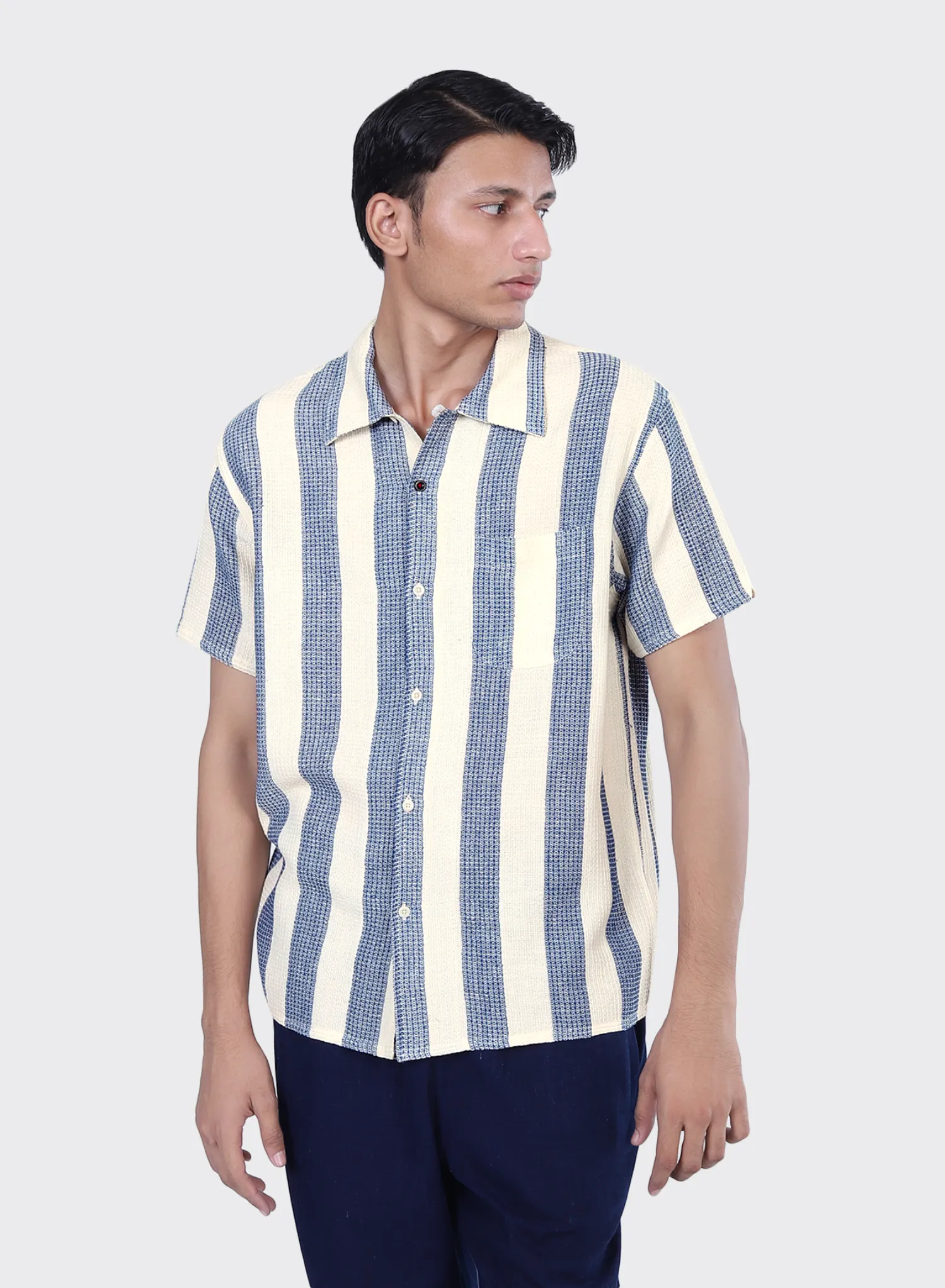 Chintan Handwoven Shirt Future Dusk