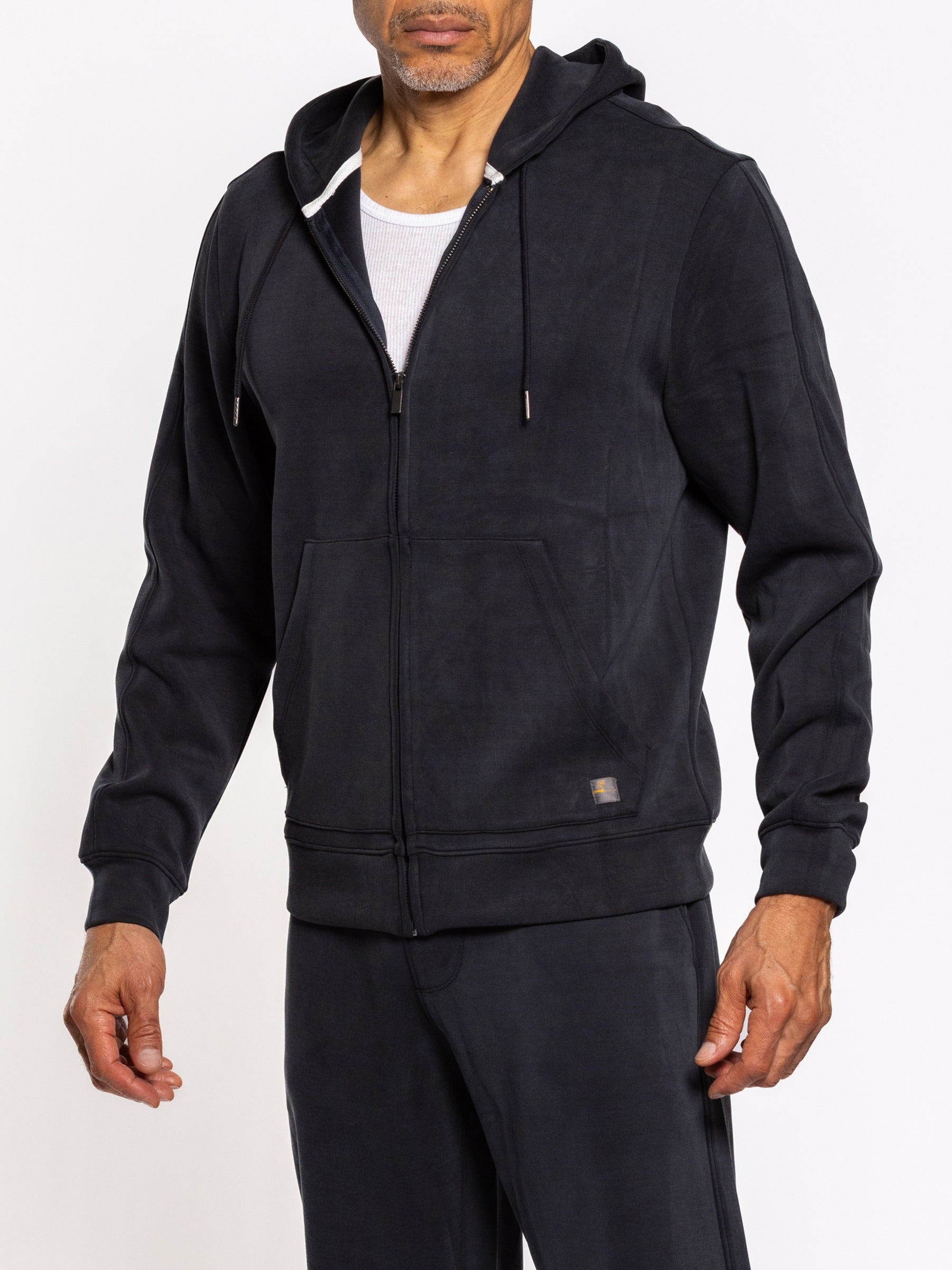 Livin It Full Zip Jet Black