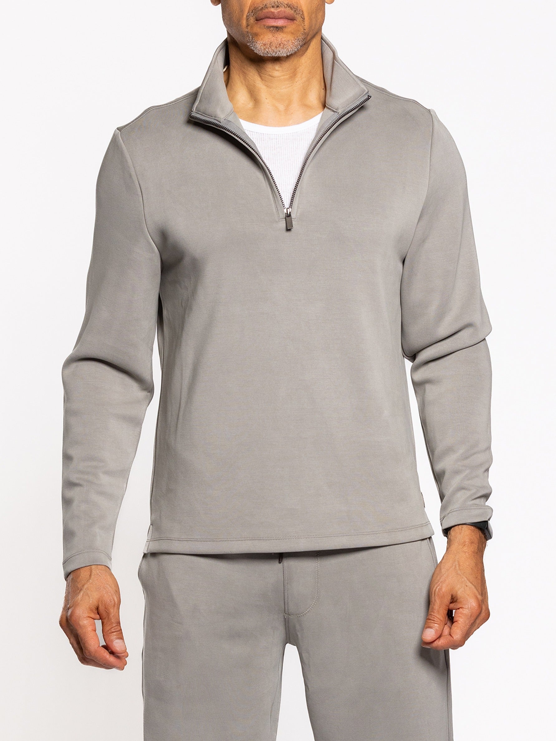 Livin It Quarter Zip Concrete