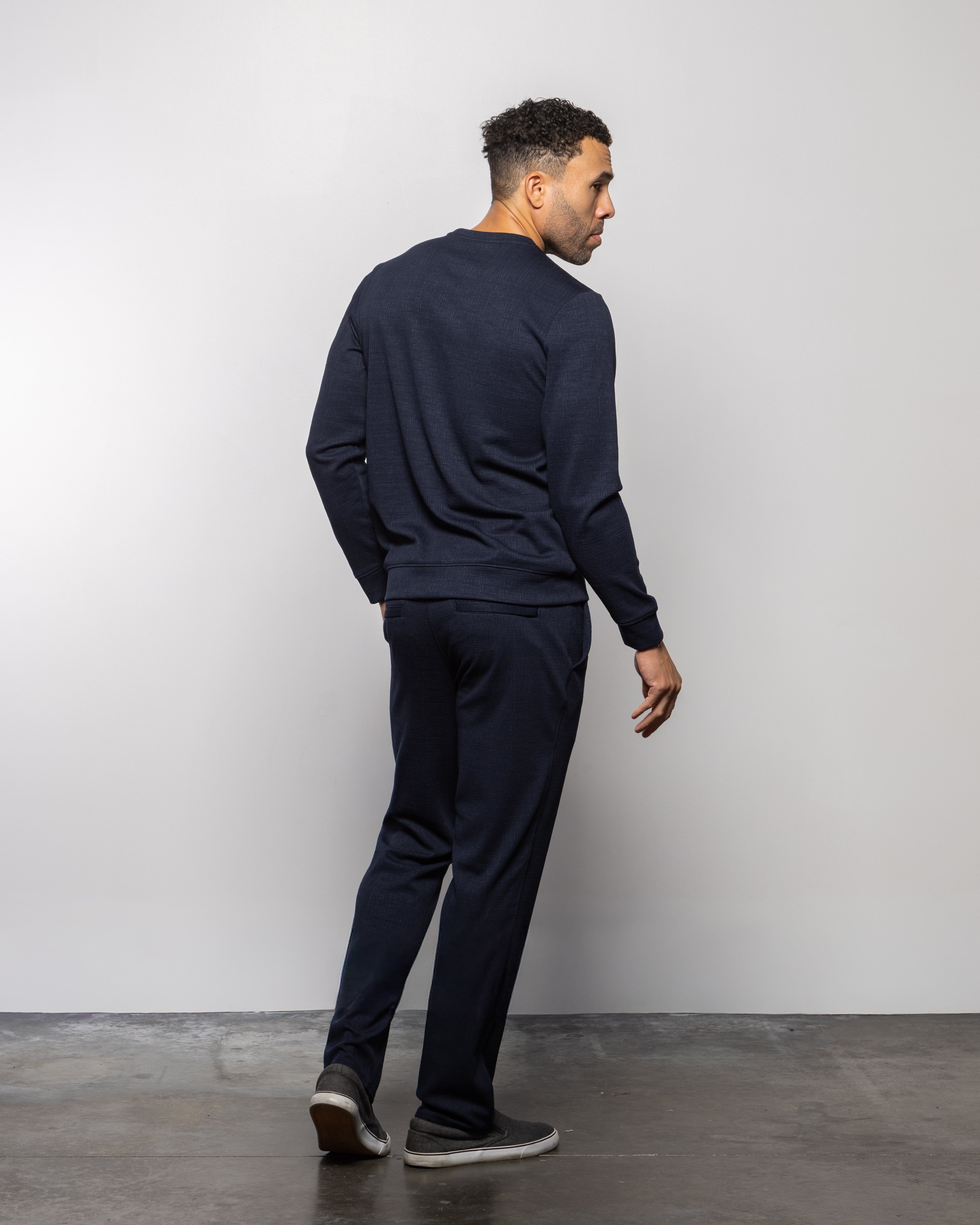 Milan Long Sleeve Crew Indigo Night