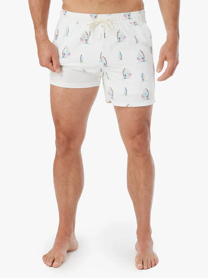 The Bungalow Trunk (5") White Windsurfer