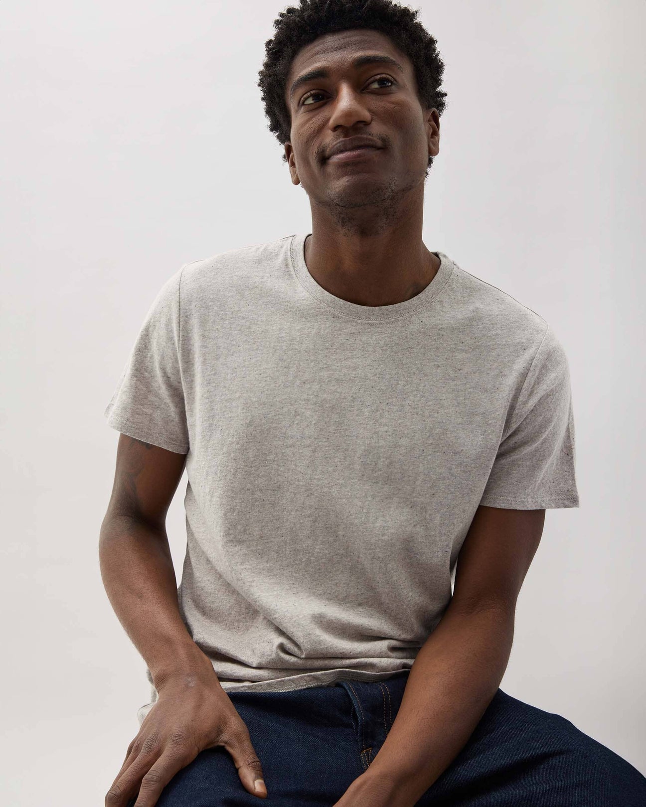 Vintage Jersey Tee Athletic Heather Grey