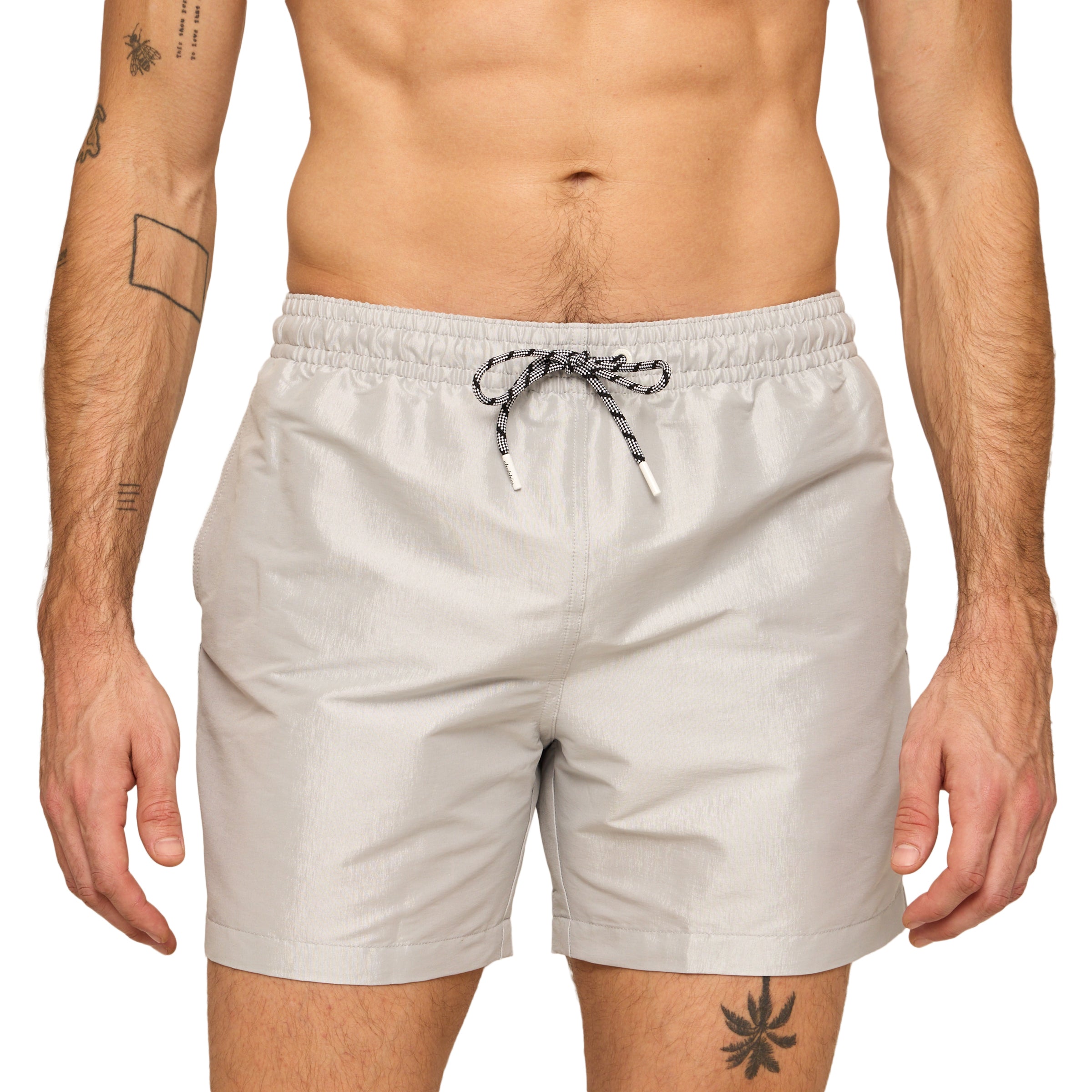 The Chrome Glows 5.5" - Lined Metallic Swim Light/Pastel Grey