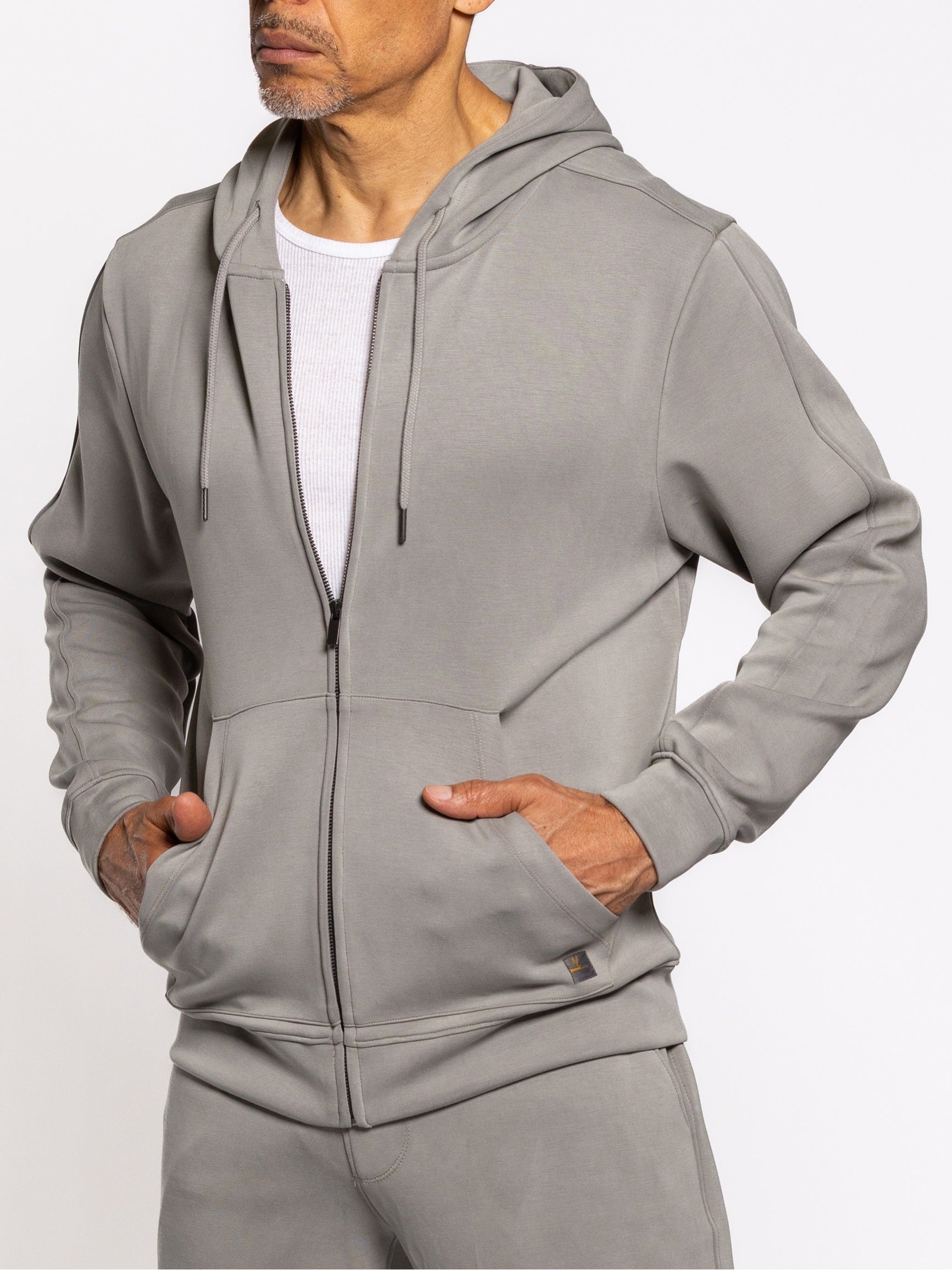 Livin It Full Zip Concrete