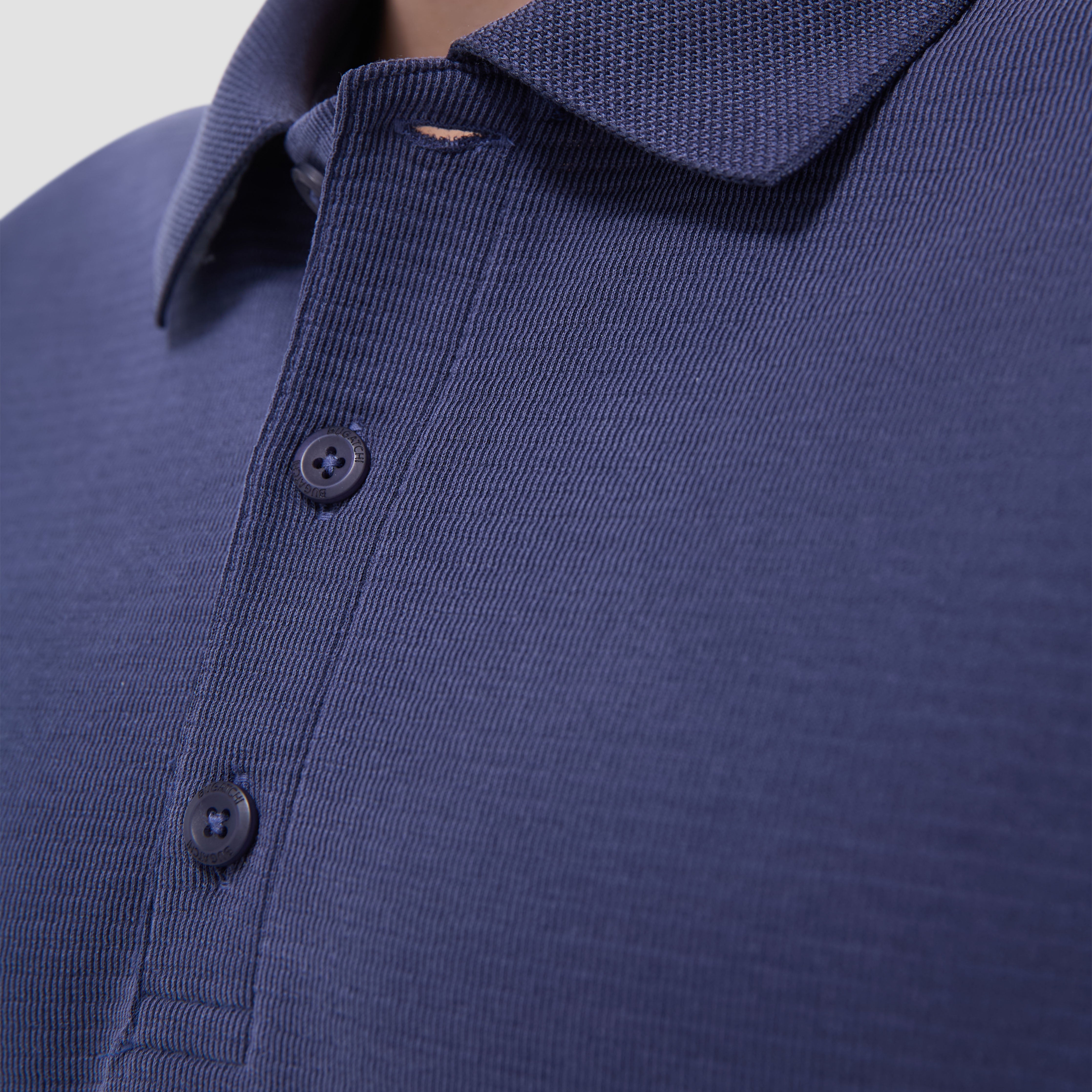 Oscar Ottoman Polo Shirt Navy