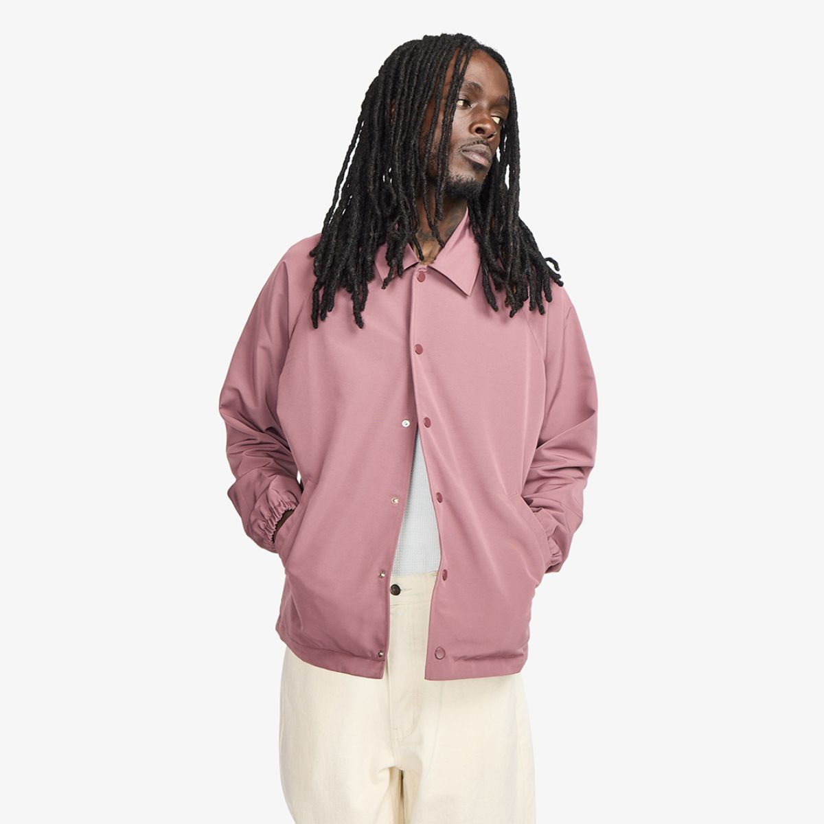 Emroidered Coach Jacket Bordeaux
