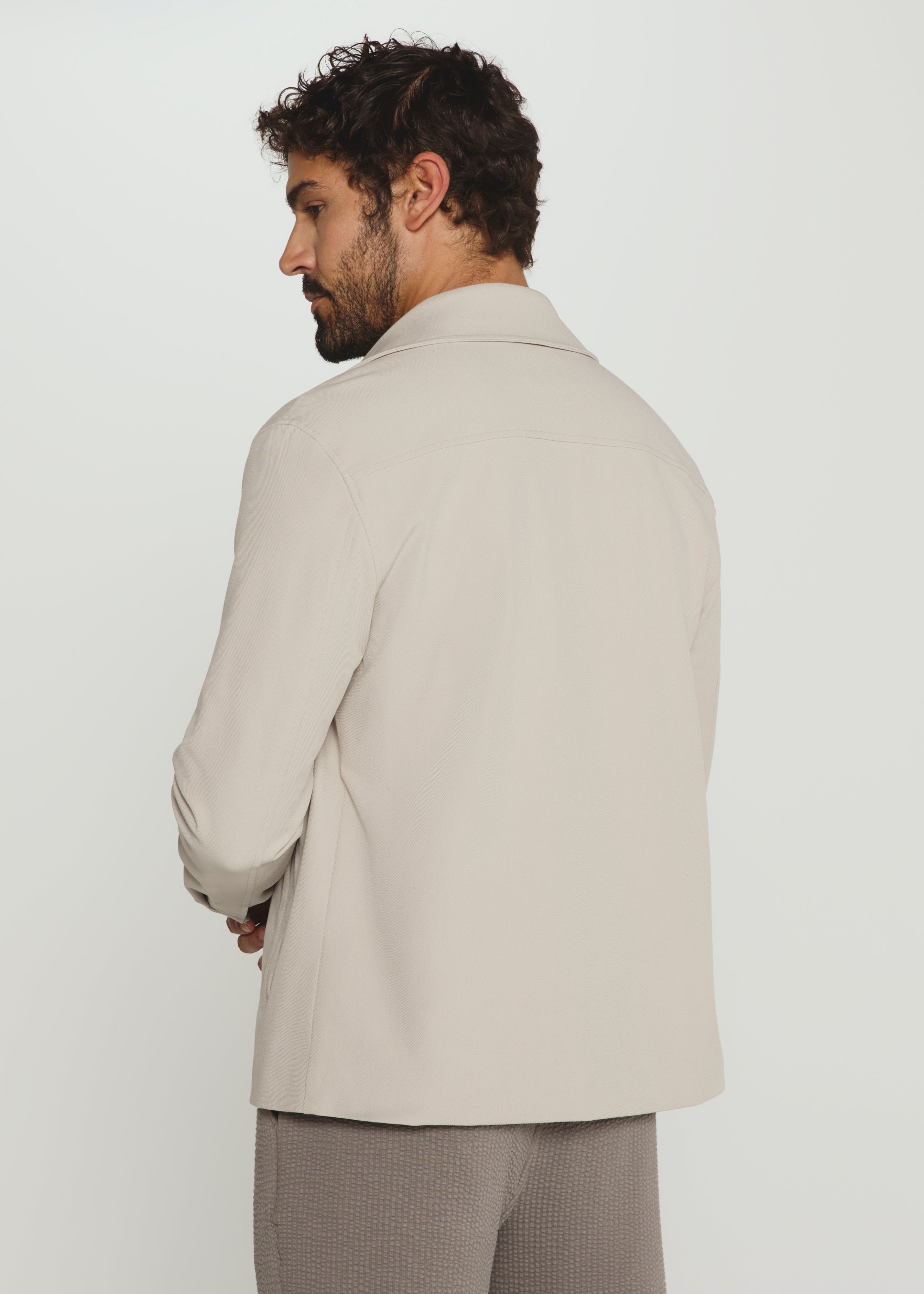 Baron Button Front Jacket Bone