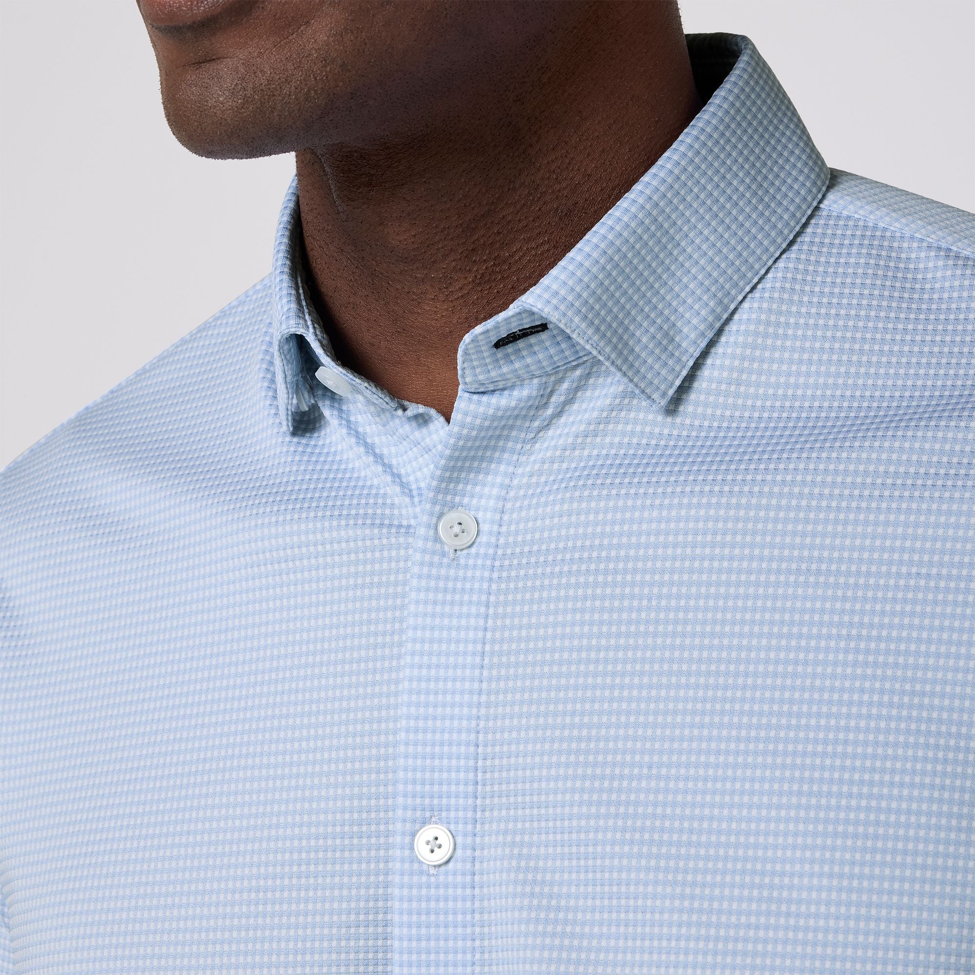 Halyard Dress Shirt Cloud Blue Peter Gingham