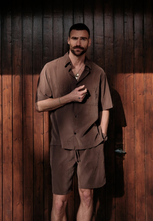 Samuel Summer Shirt Dark Brown
