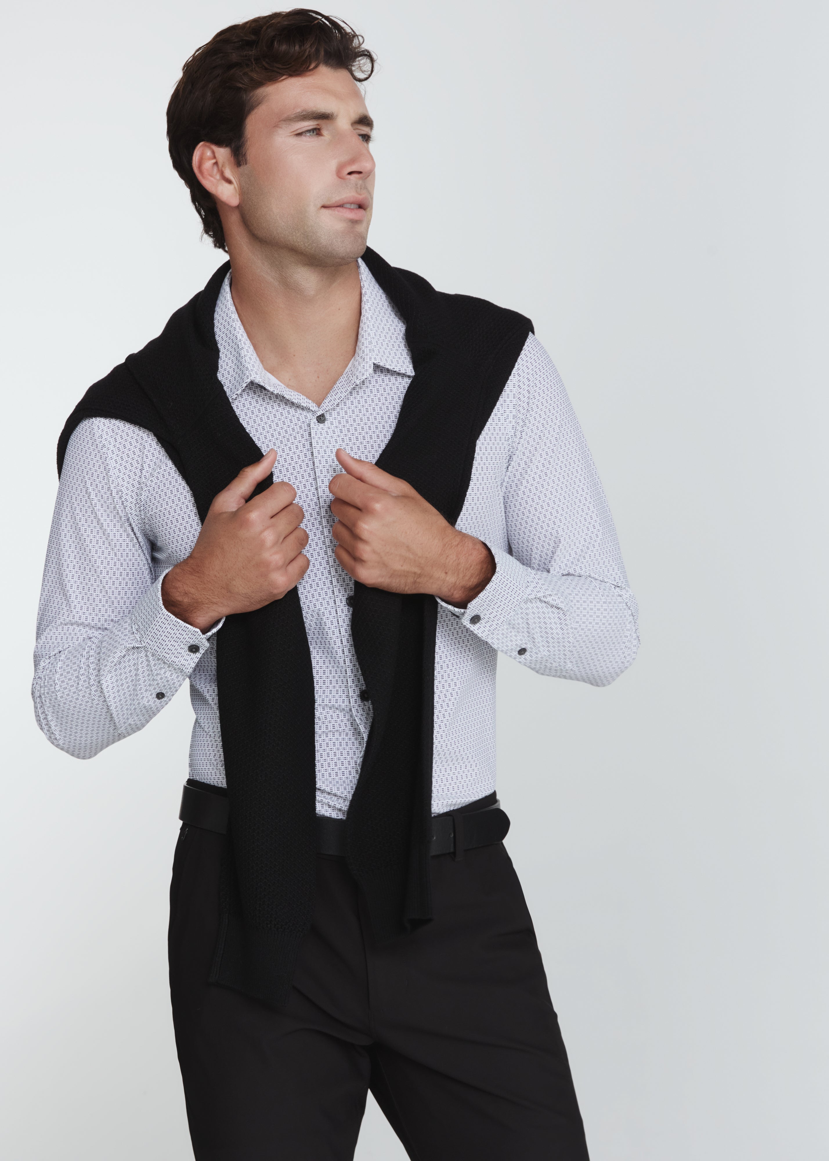 Interlock Long Sleeve Shirt Black