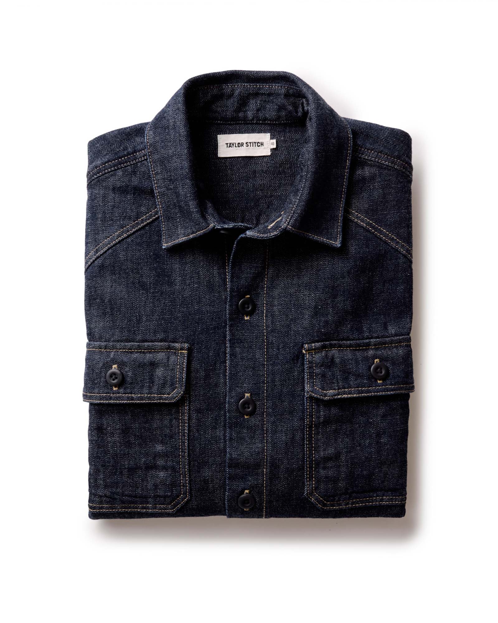 The Shop Shirt in Selvedge Rinsed Indigo