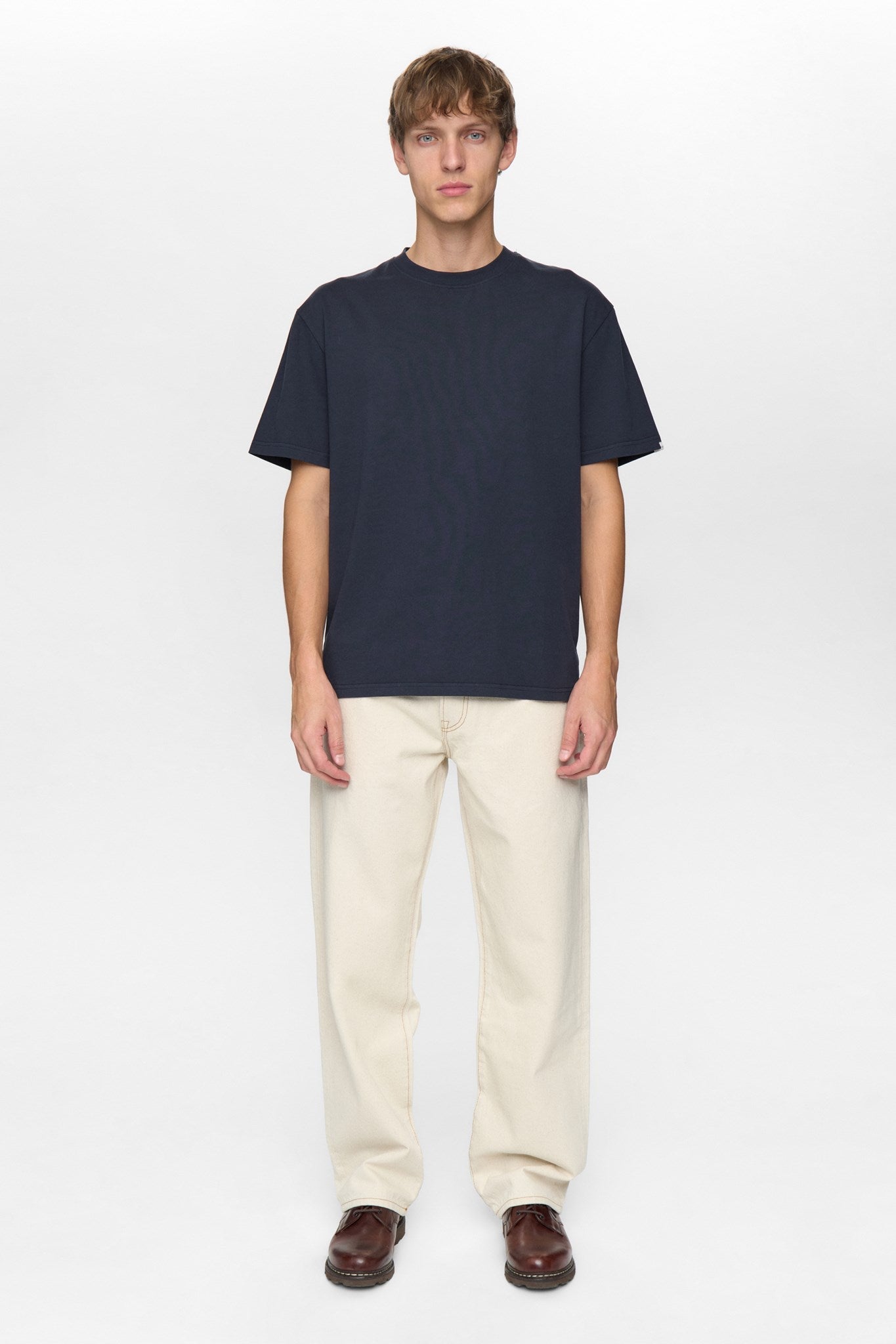 Akjonas Wide Leg Jeans Ecru Denim