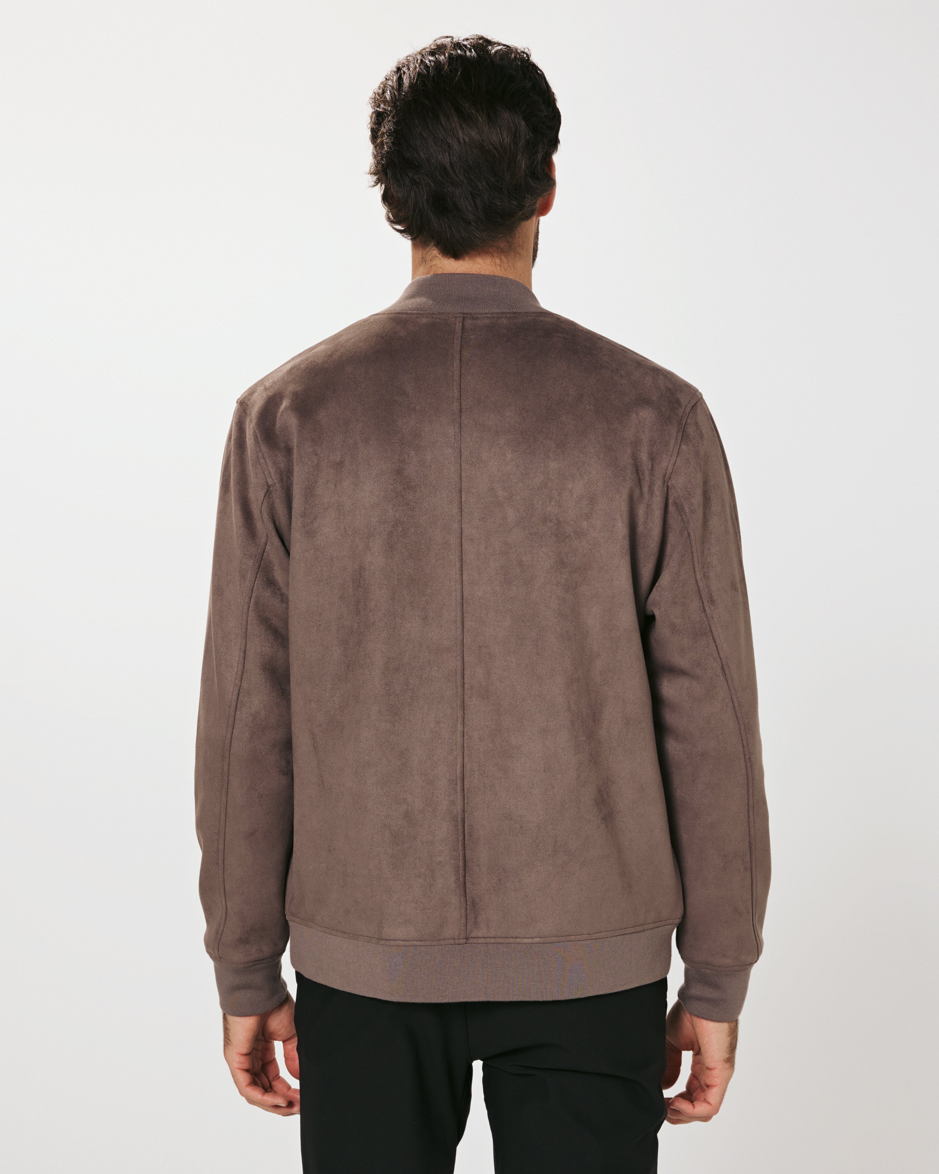 Dylan Suede Jacket Dark Taupe