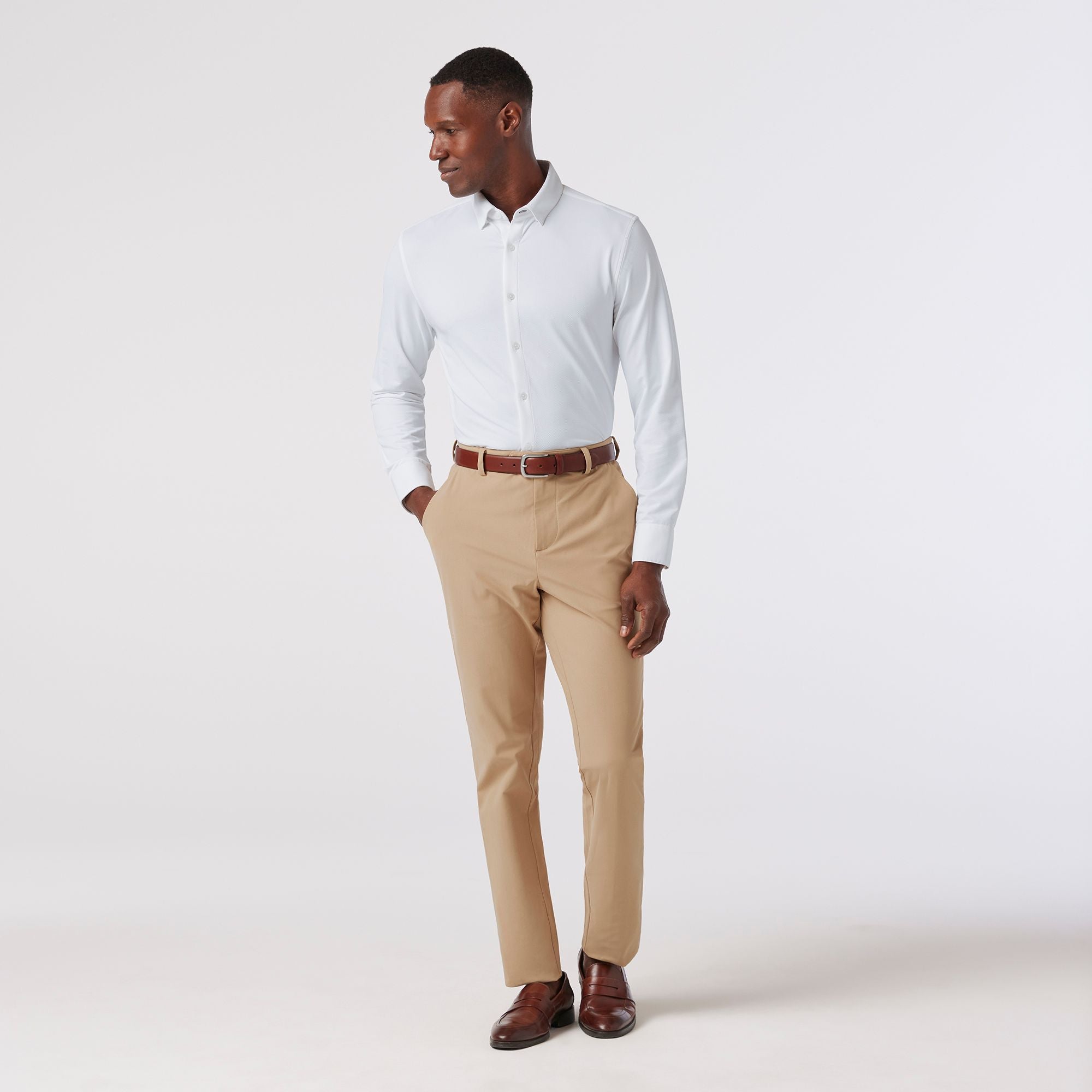 Halyard Long Sleeve Dress Shirt White