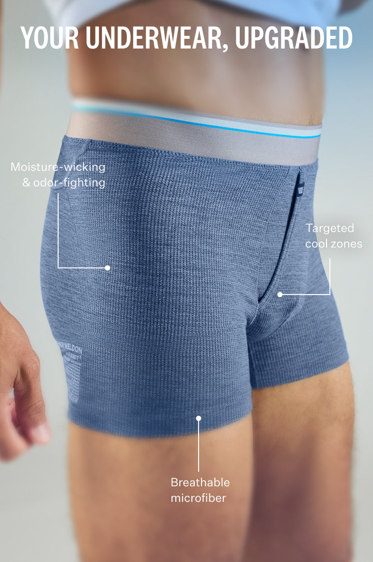 AIRKNITx Boxer Brief with Fly Charcoal Heather