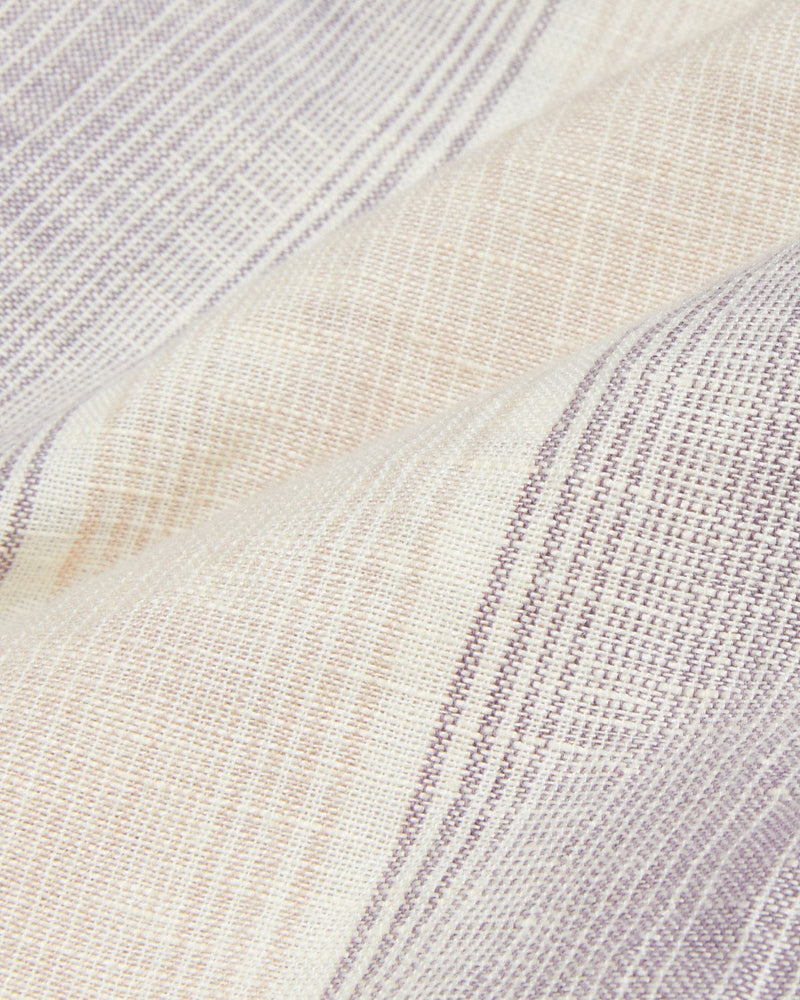 Sunset Stripe Short Sleeve Camp Shirt Violet