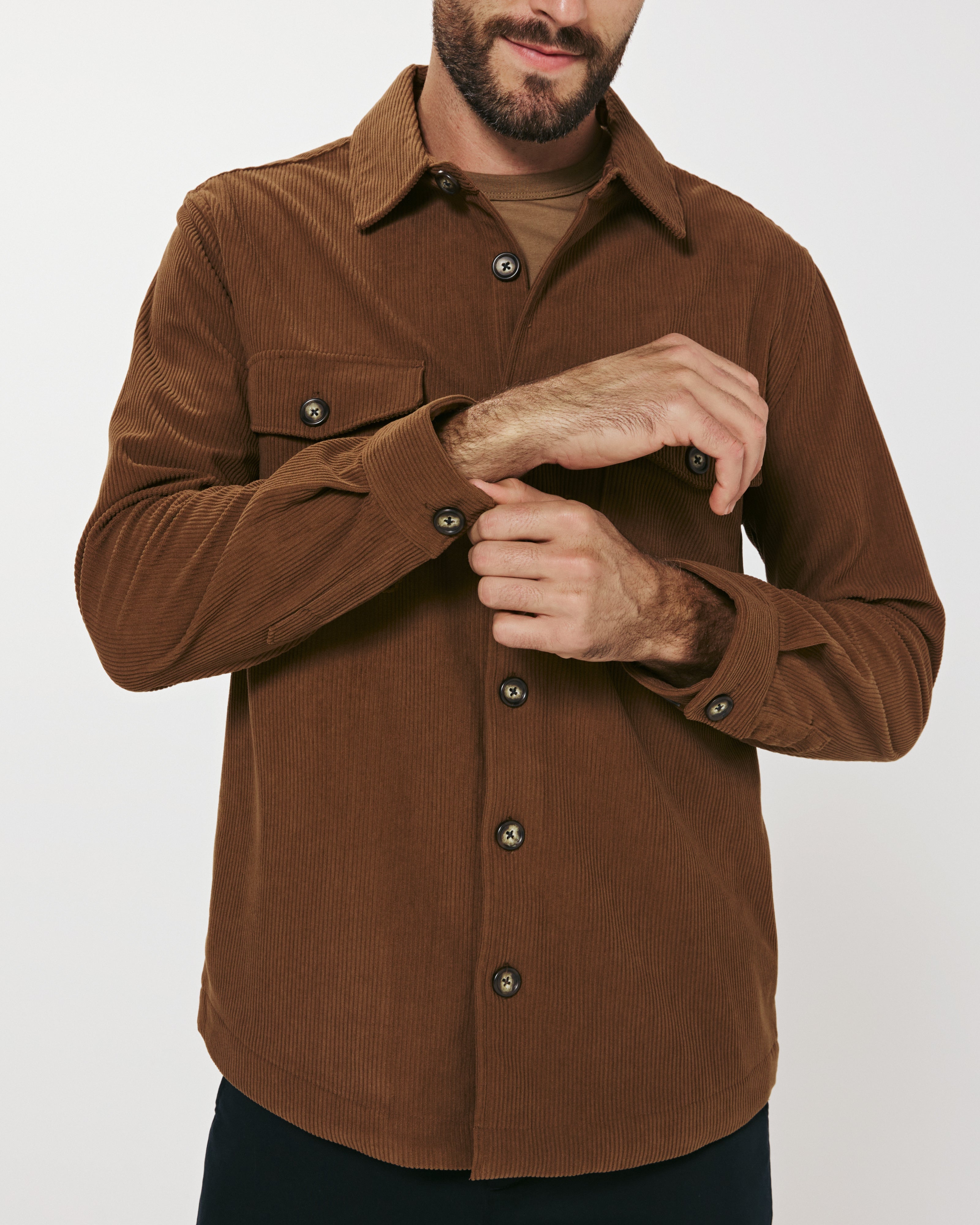 Crossway Corduroy Overshirt Cedar