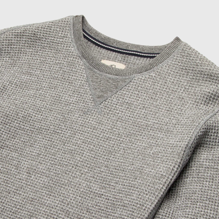 Butch Waffle Crewneck Heather Grey