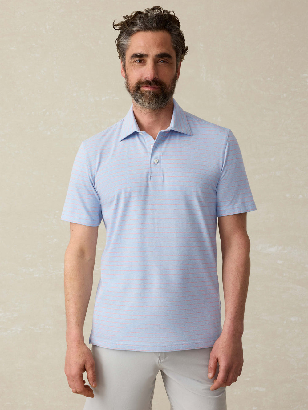 Movement Stripe Polo Vista View