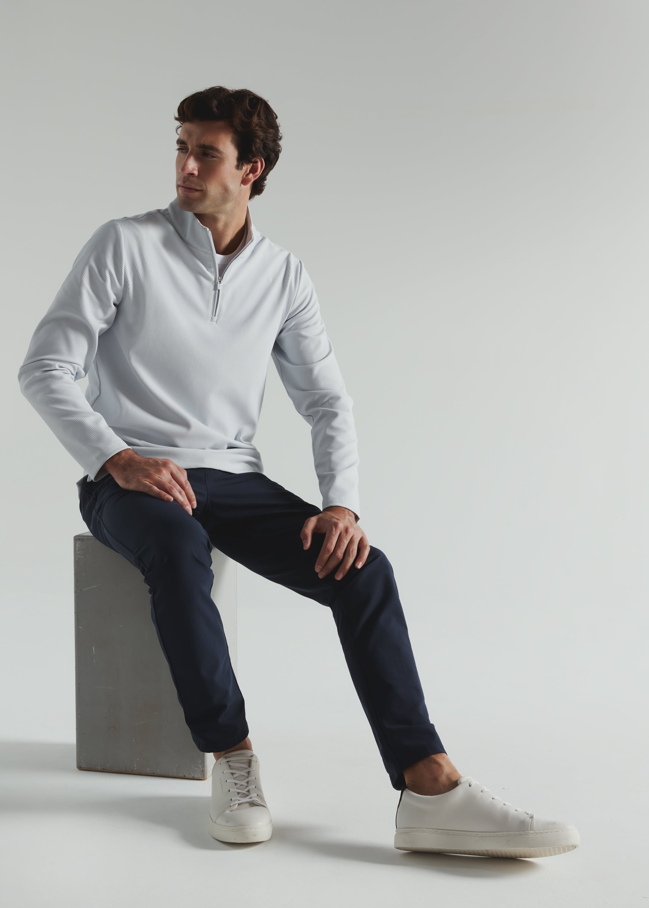 Drift Quarter Zip Pullover Cloud