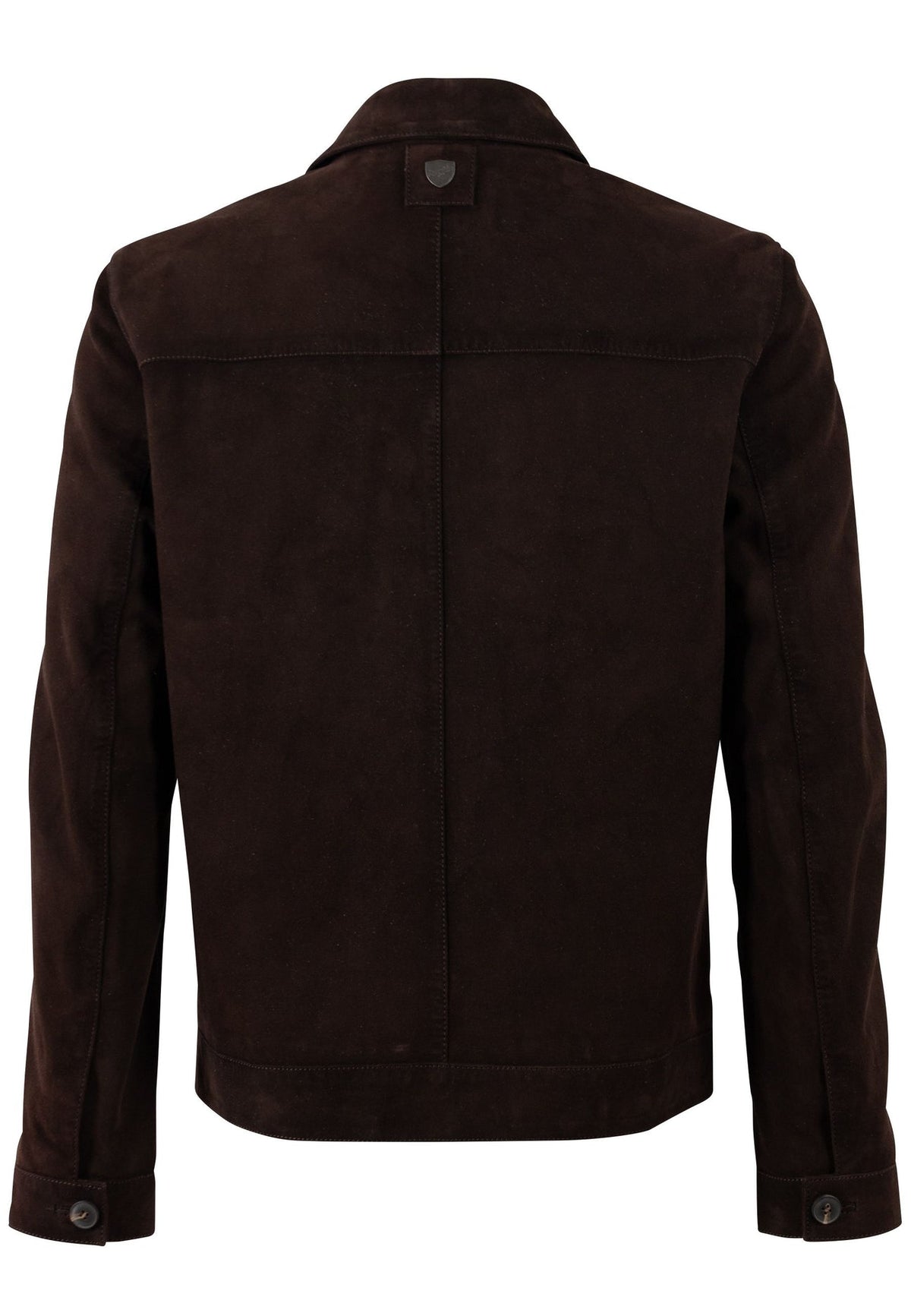 Suede Classic Trucker Jacket Dark Chocolate