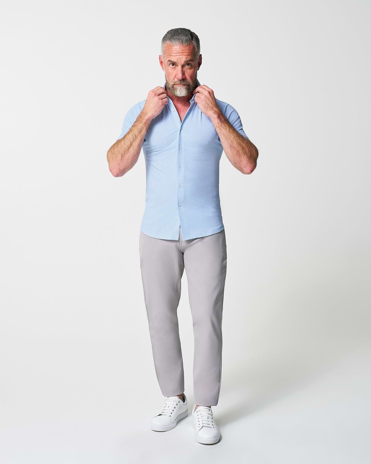 The Rowan Shirt Light Blue Linen