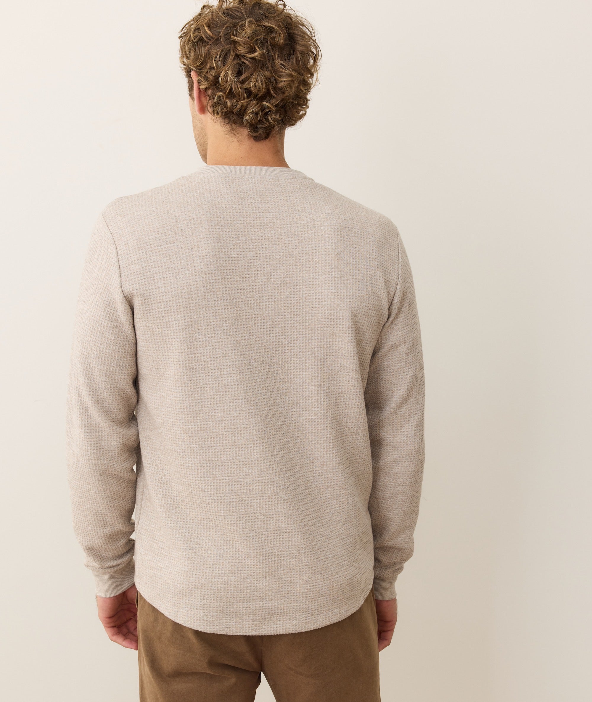 Waffle Henley Oatmeal