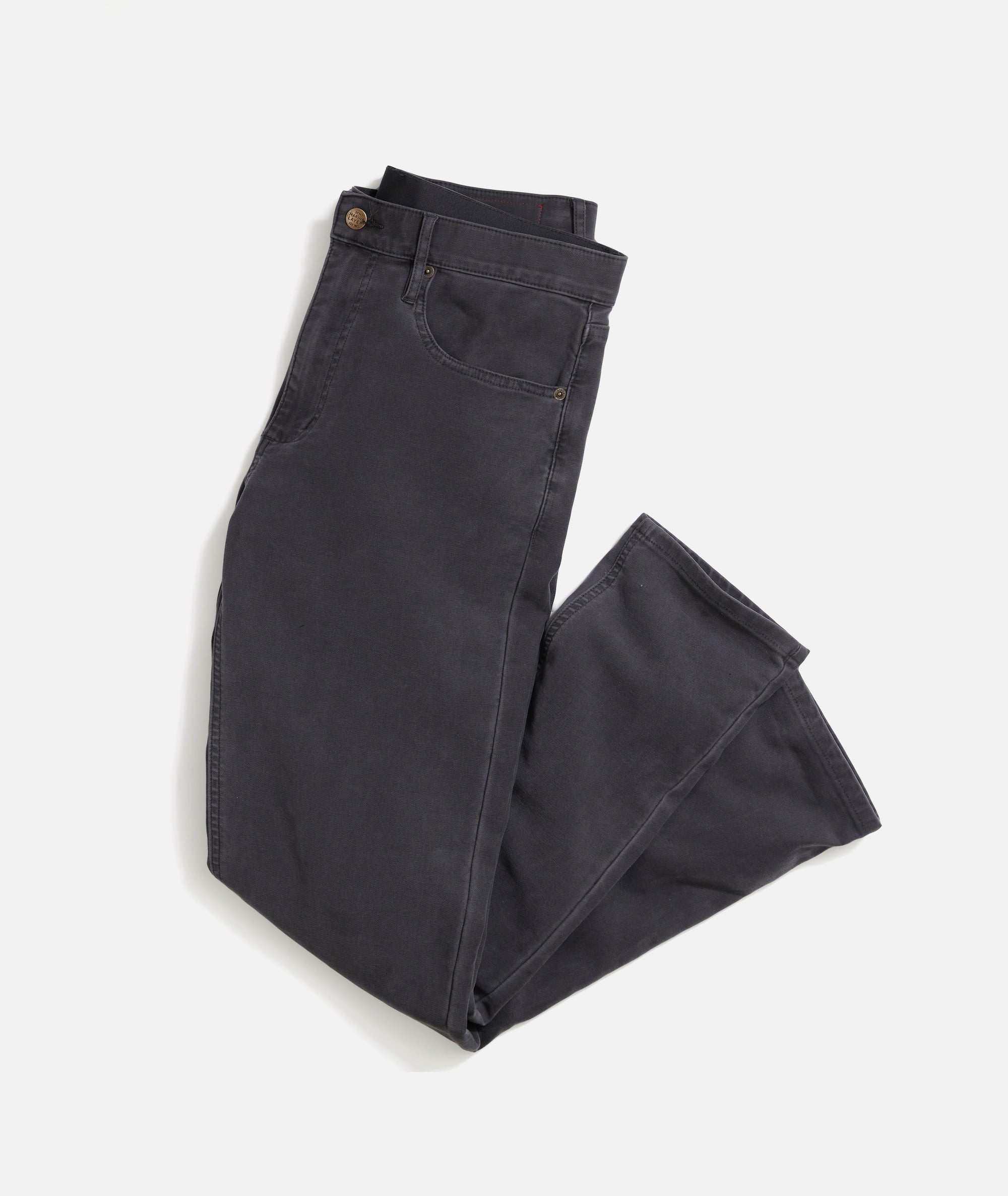 Slim Straight Flex Terry Pant Faded Navy