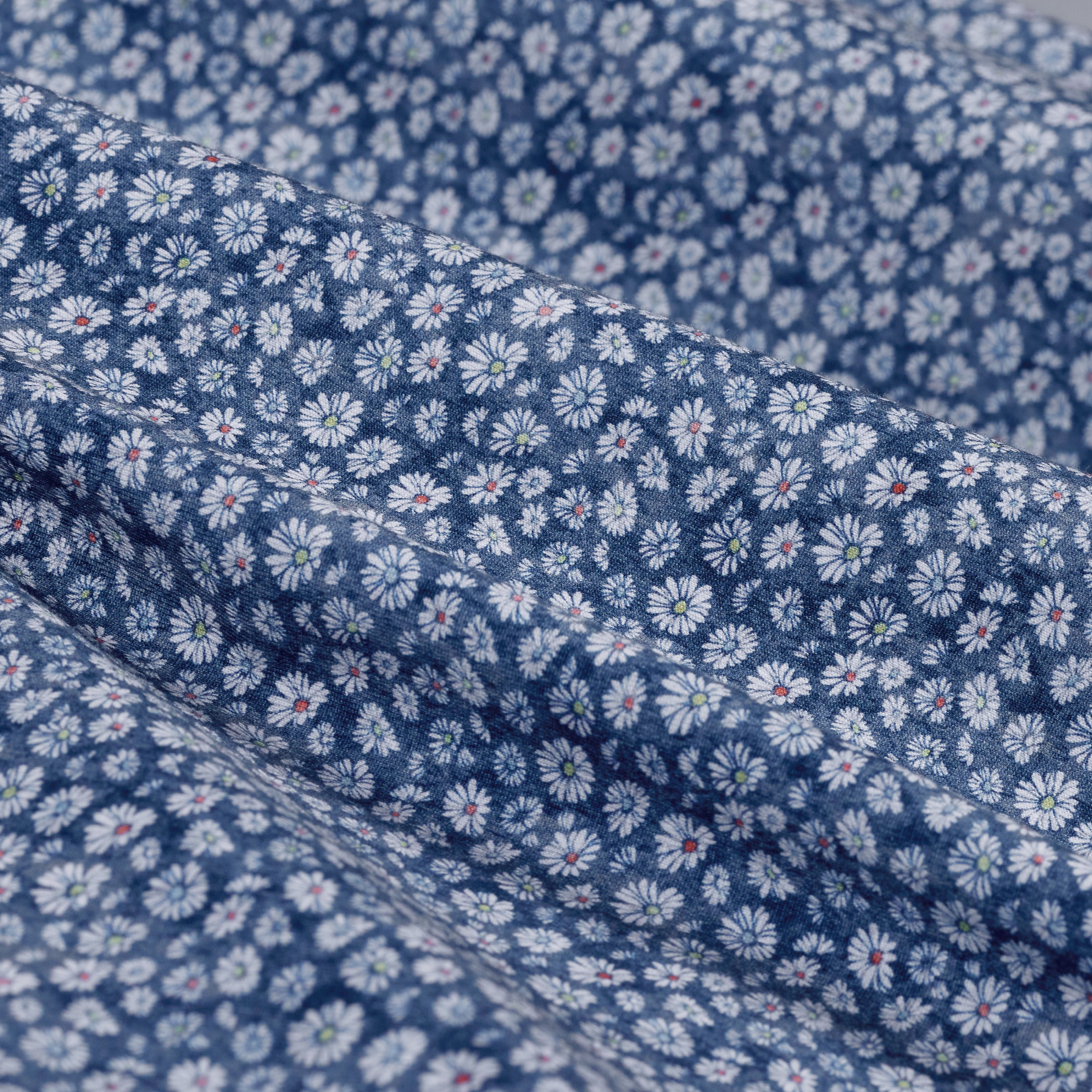 OOOHCotton Miles Short Sleeve Shirt Navy Floral