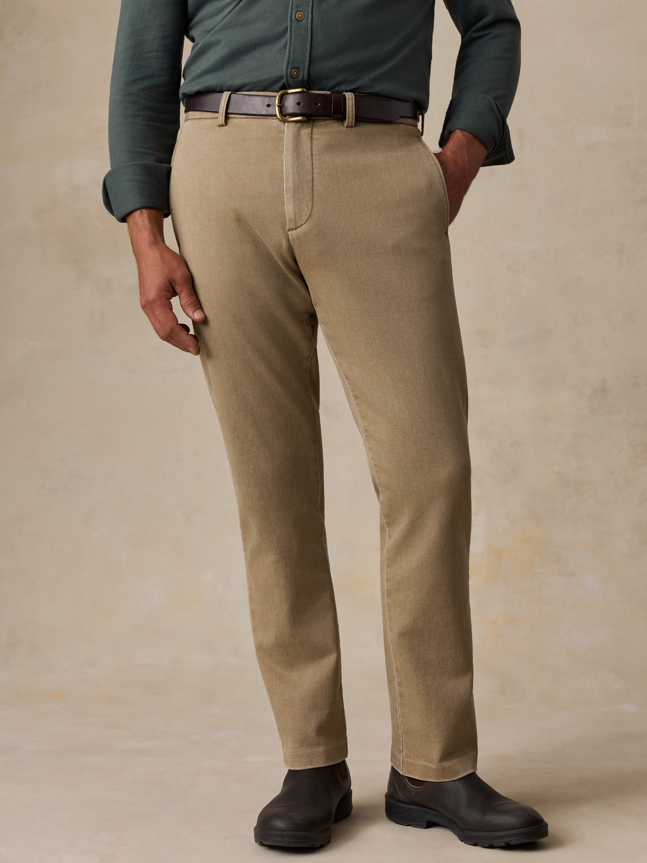 Stretch Terry Trouser Desert Khaki