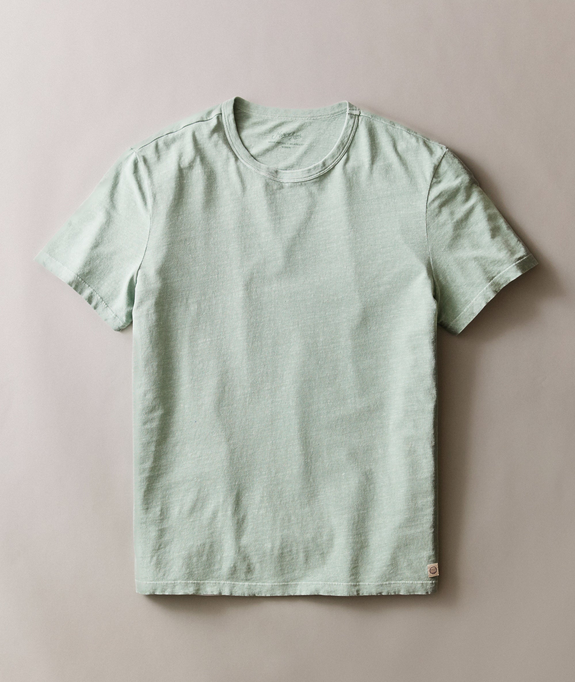 Relaxed Hemp Cotton Tee Iceberg Green