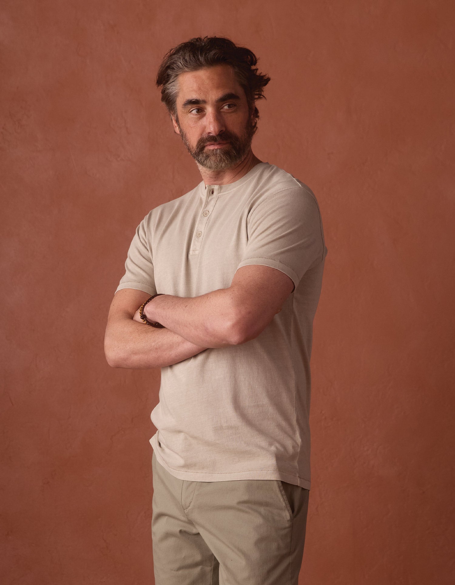 Normal Jersey Henley Tee Pumice
