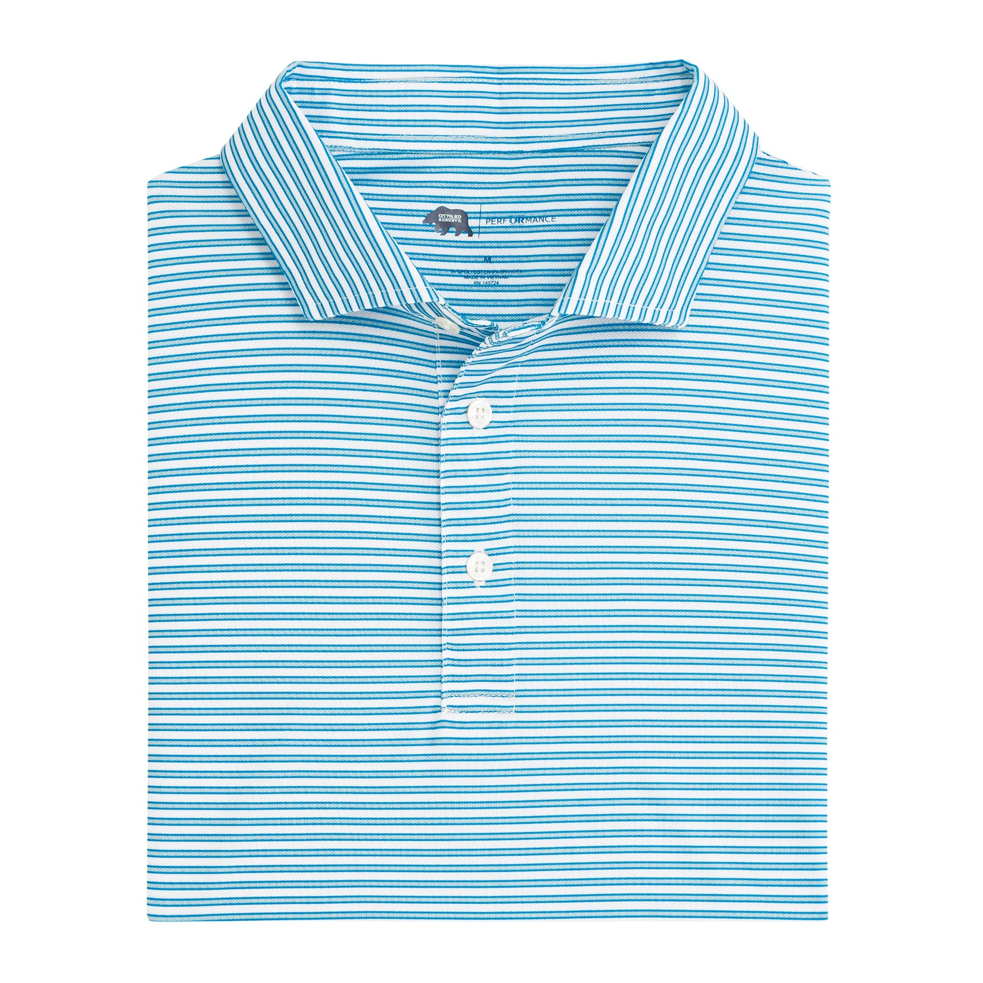 Guide Performance Pique Polo Cloud Stripe