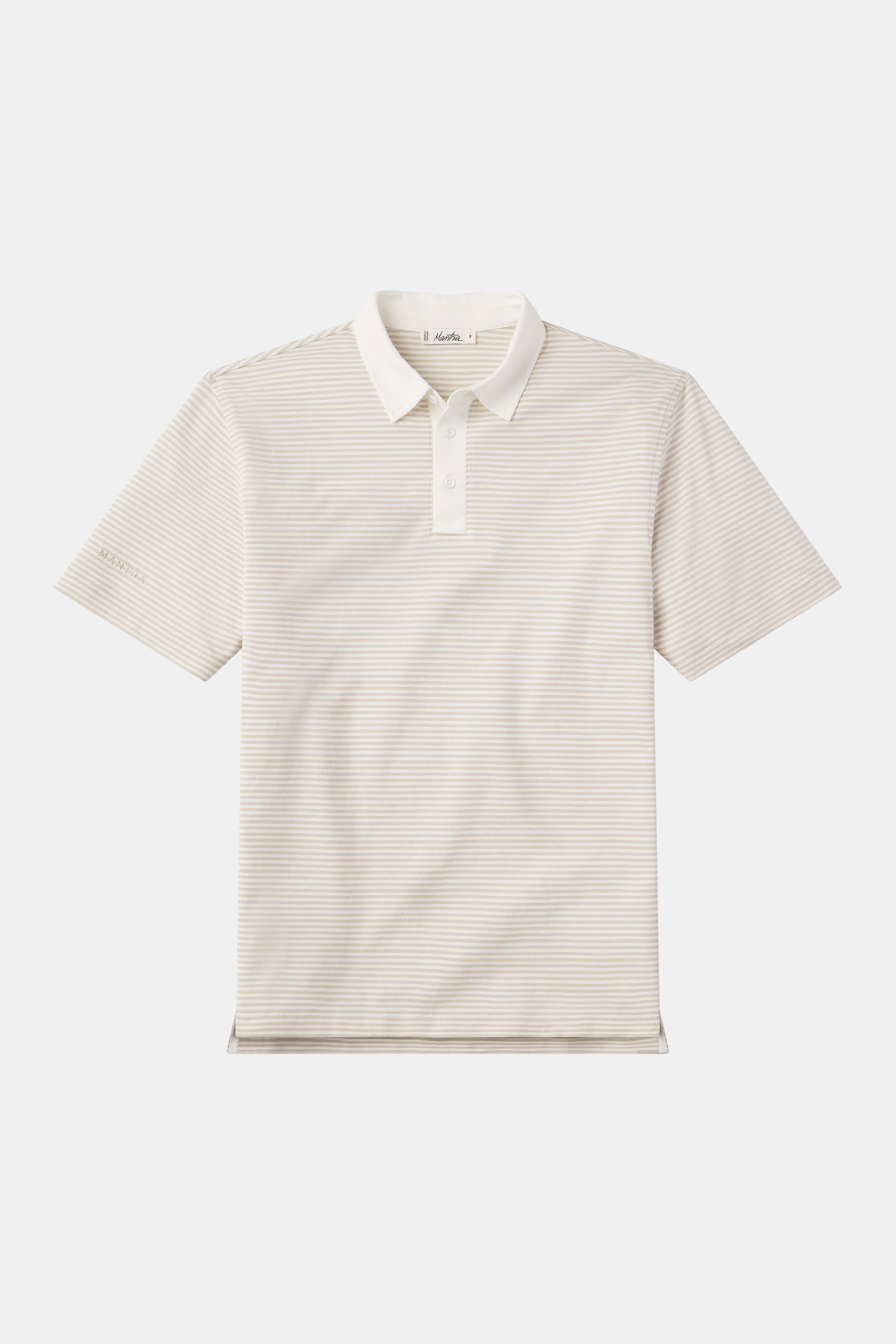 Pique Polo Cream Stripe