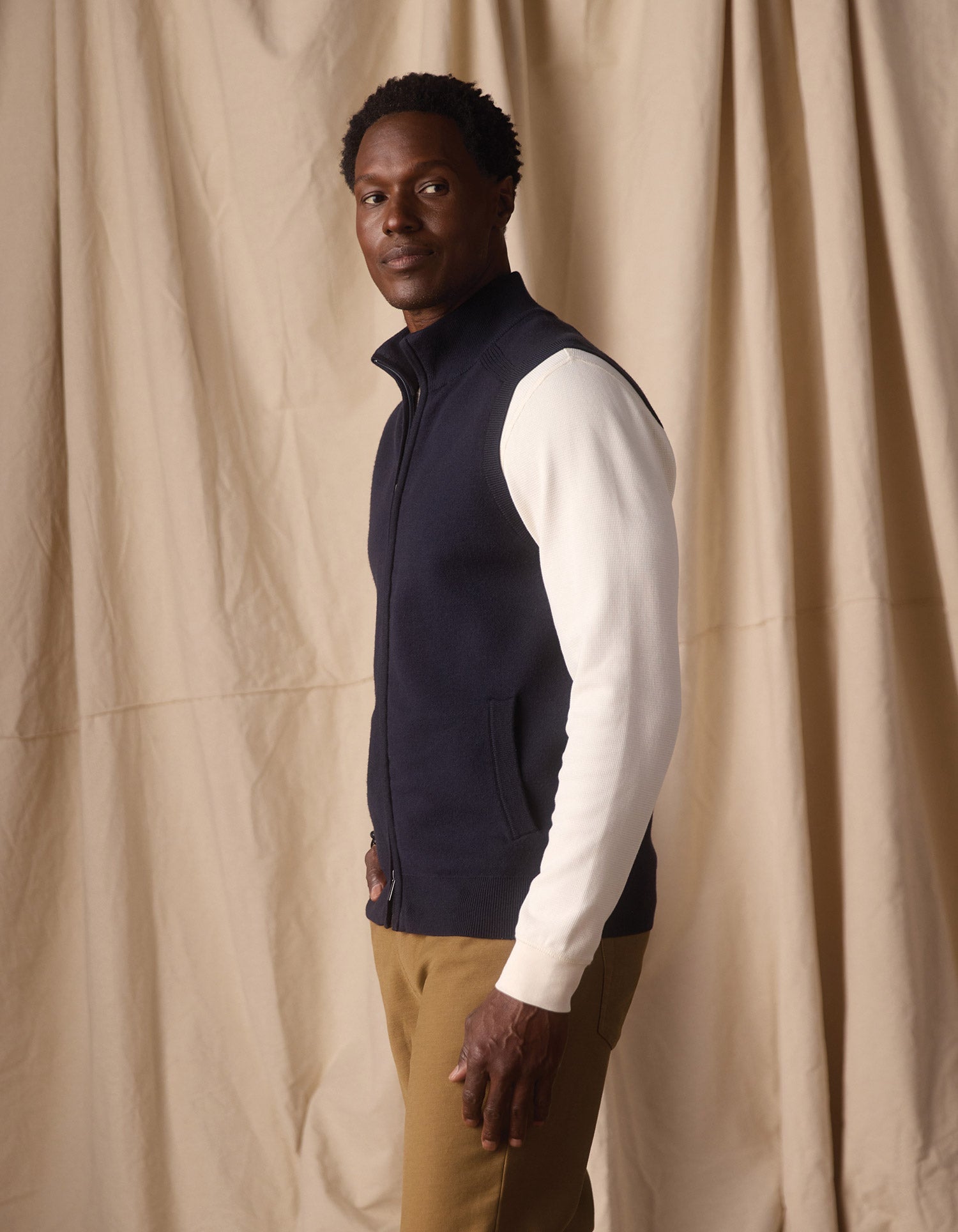 Coopers Landing Vest Navy