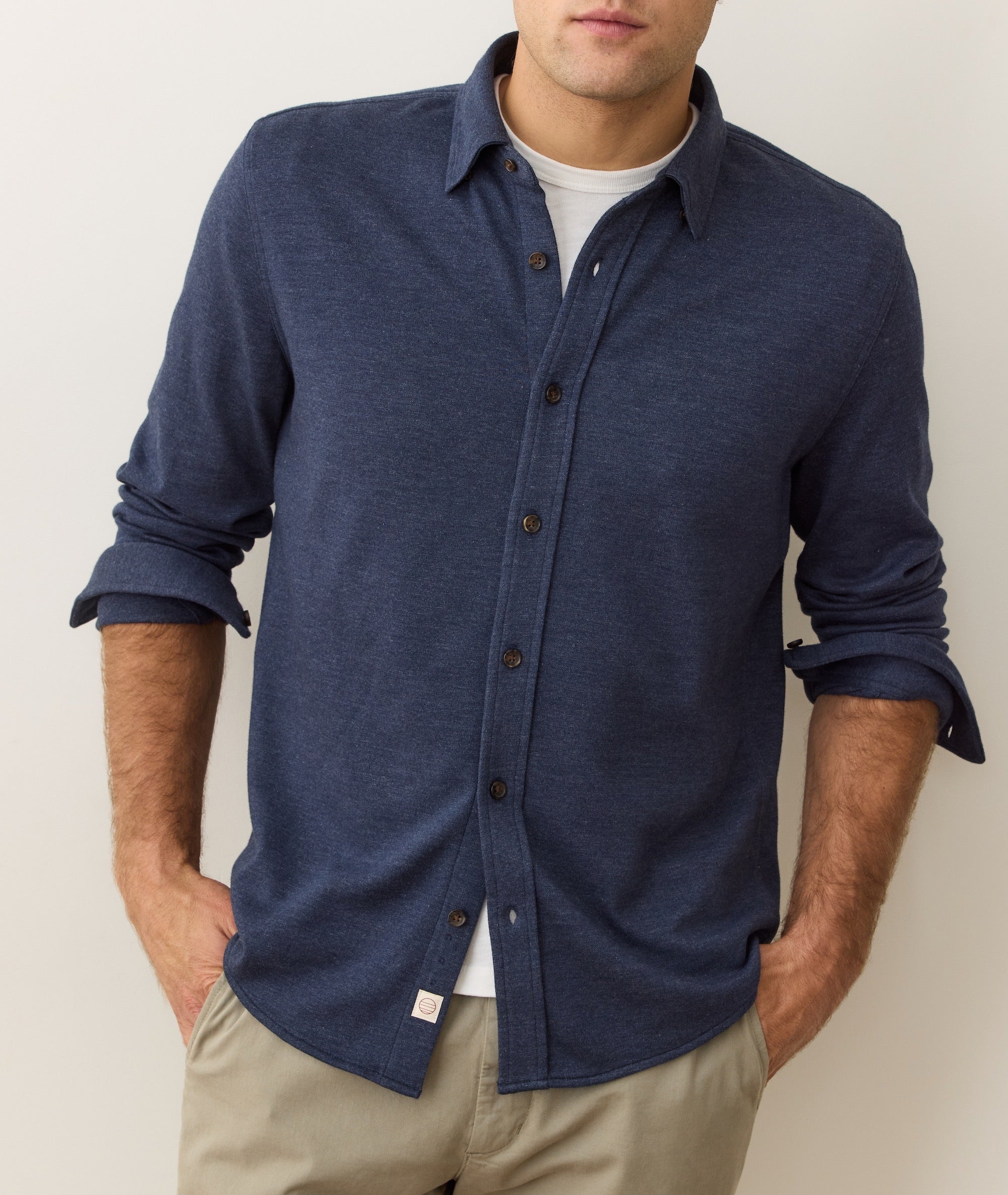 Pacifica Stretch Shirt Navy