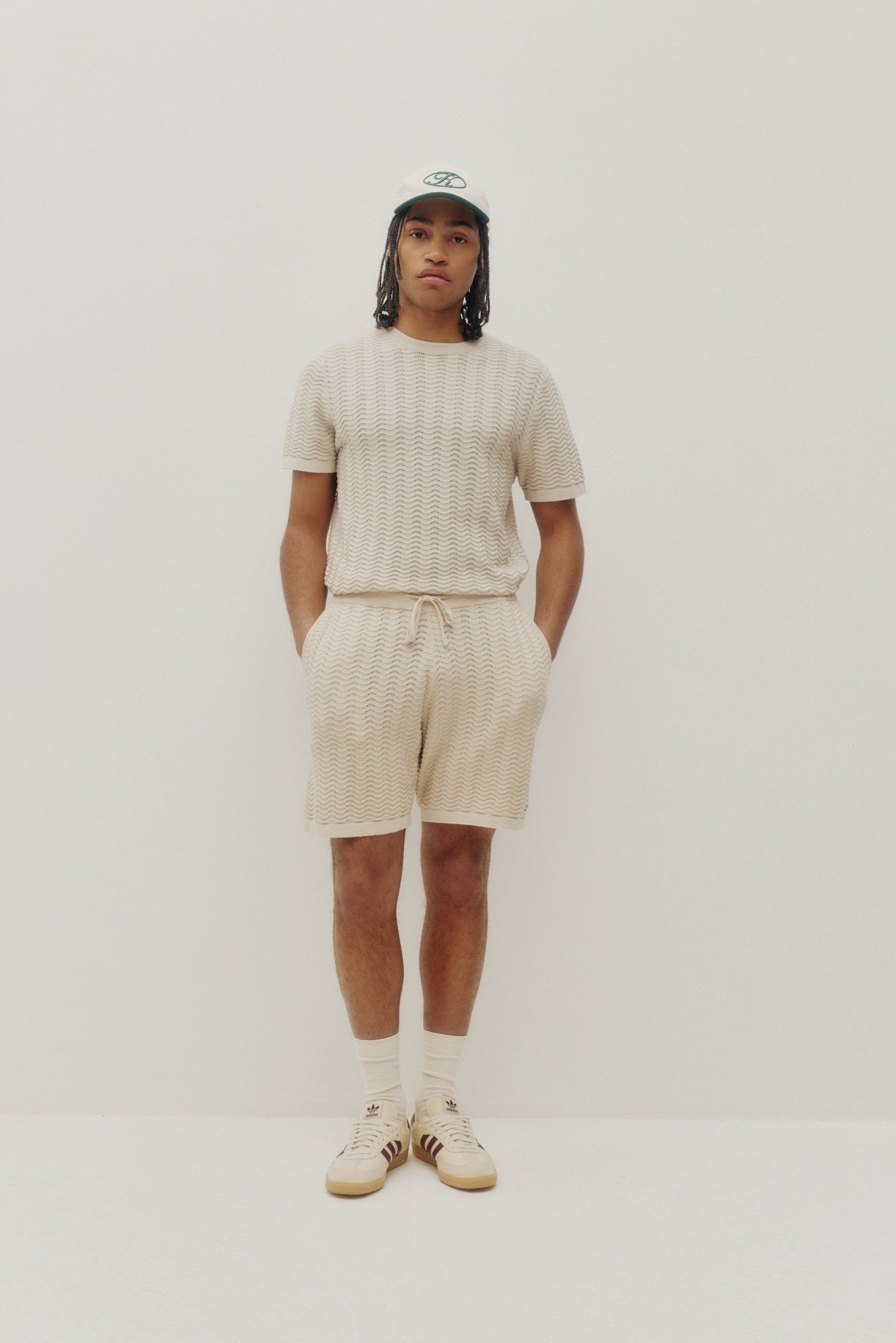 Wave Knit Tee Sand