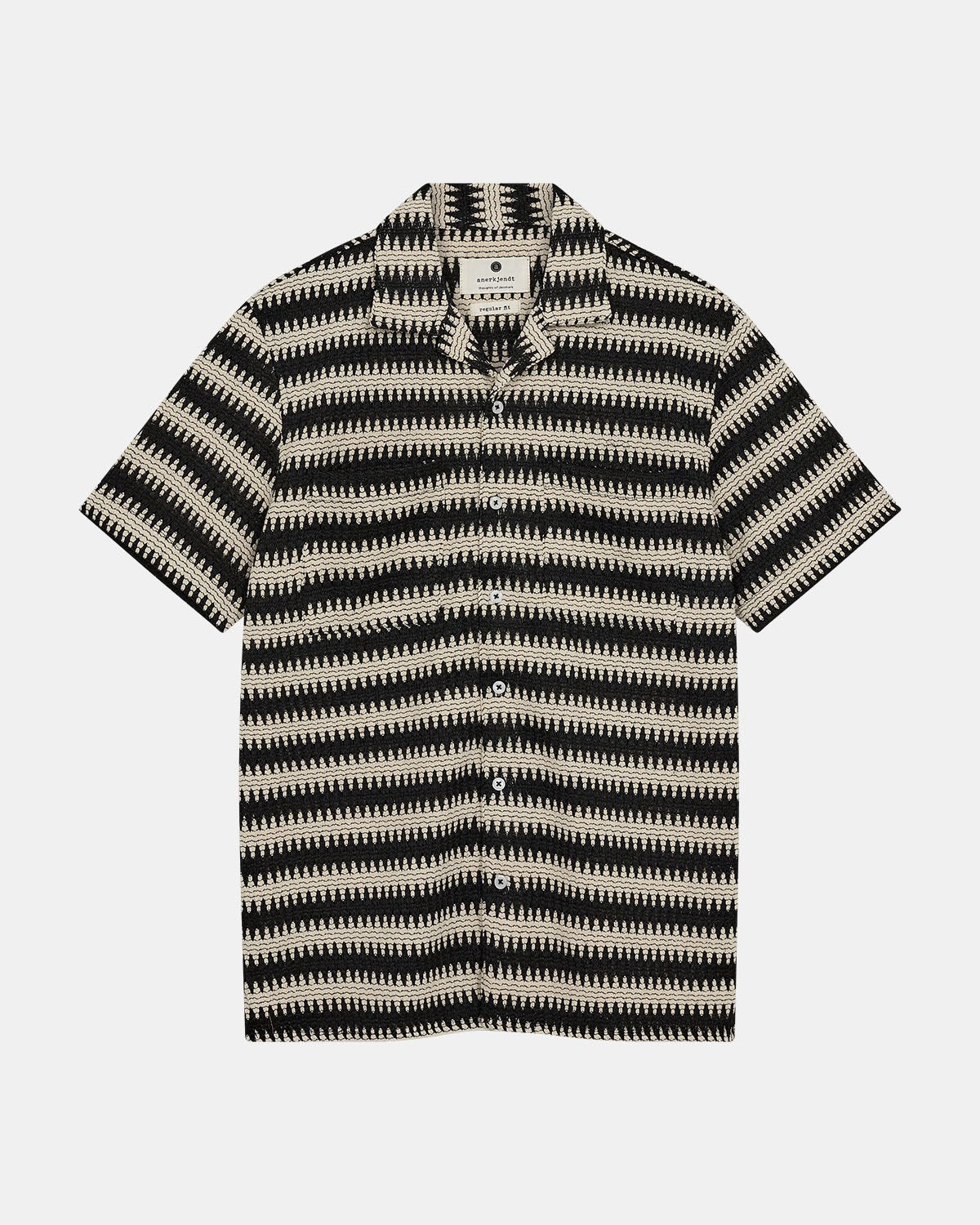 Akkurt Struc Stripe Short Sleeve Shirt Tofu