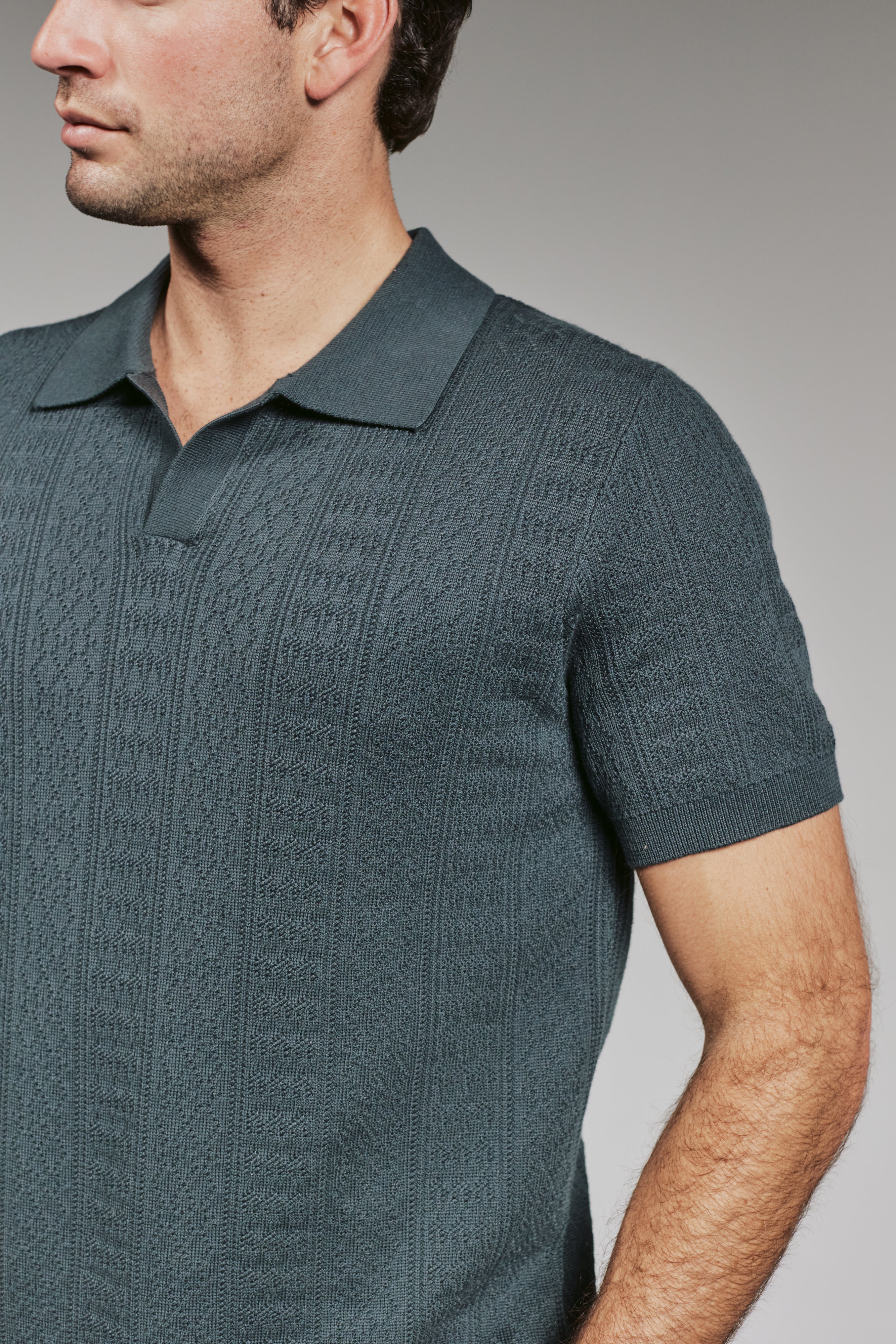 Gavin Sweater Polo Petrol Navy
