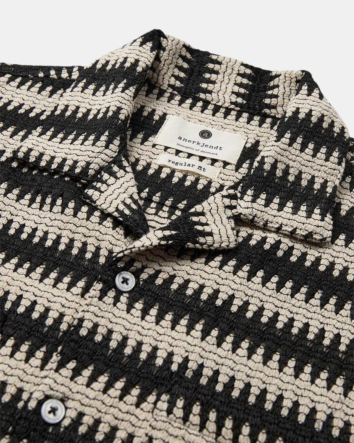 Akkurt Struc Stripe Short Sleeve Shirt Tofu