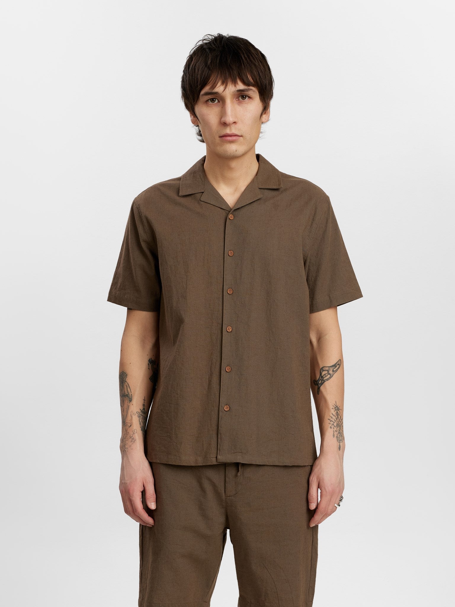 Akleo Short Sleeve Cot/Linen Shirt Cub
