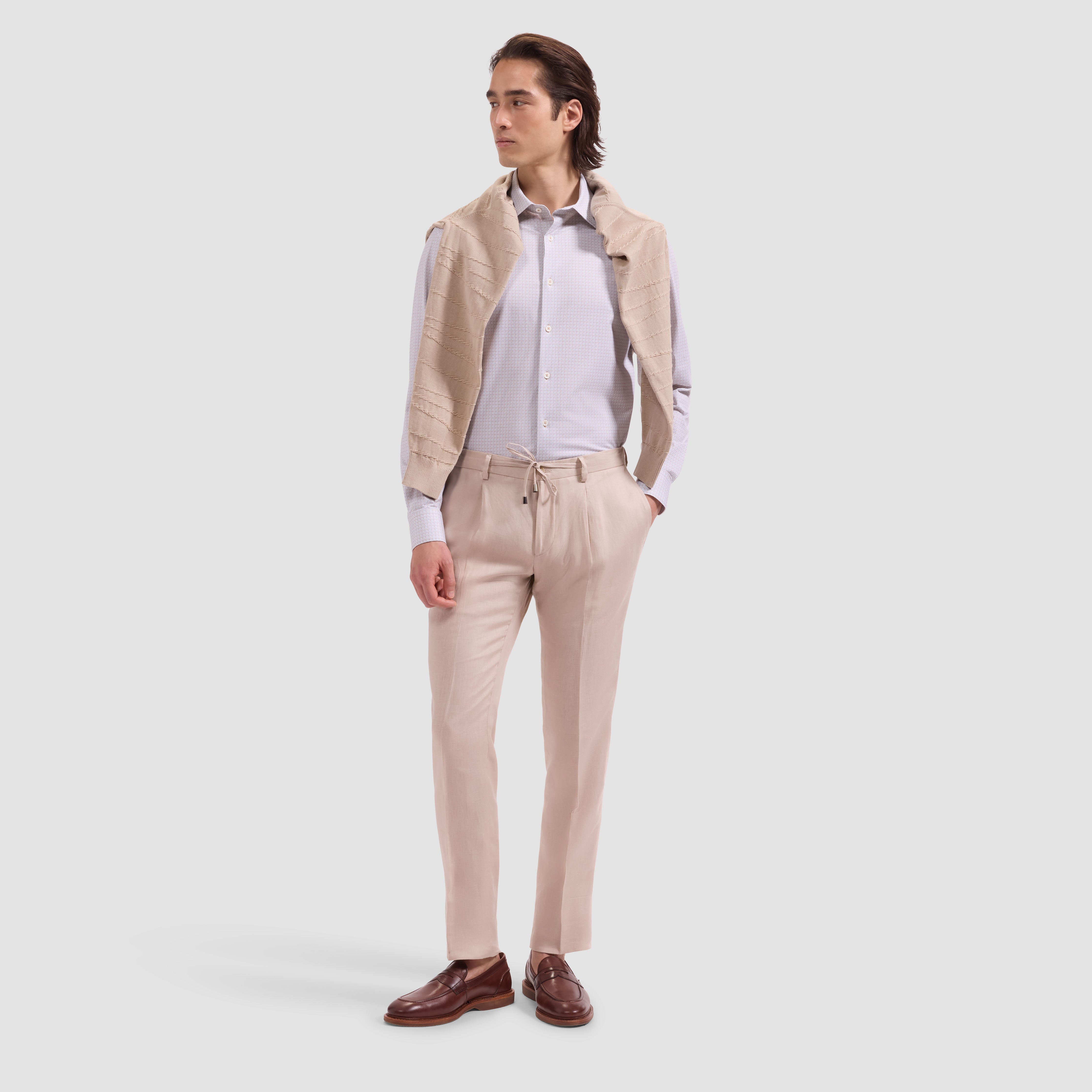 OOOHCotton James Long Sleeve Shirt Cinnamon