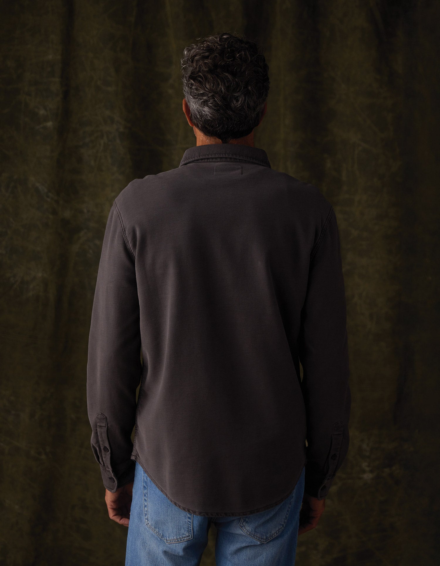 Comfort Terry Shirt Jacket Steel