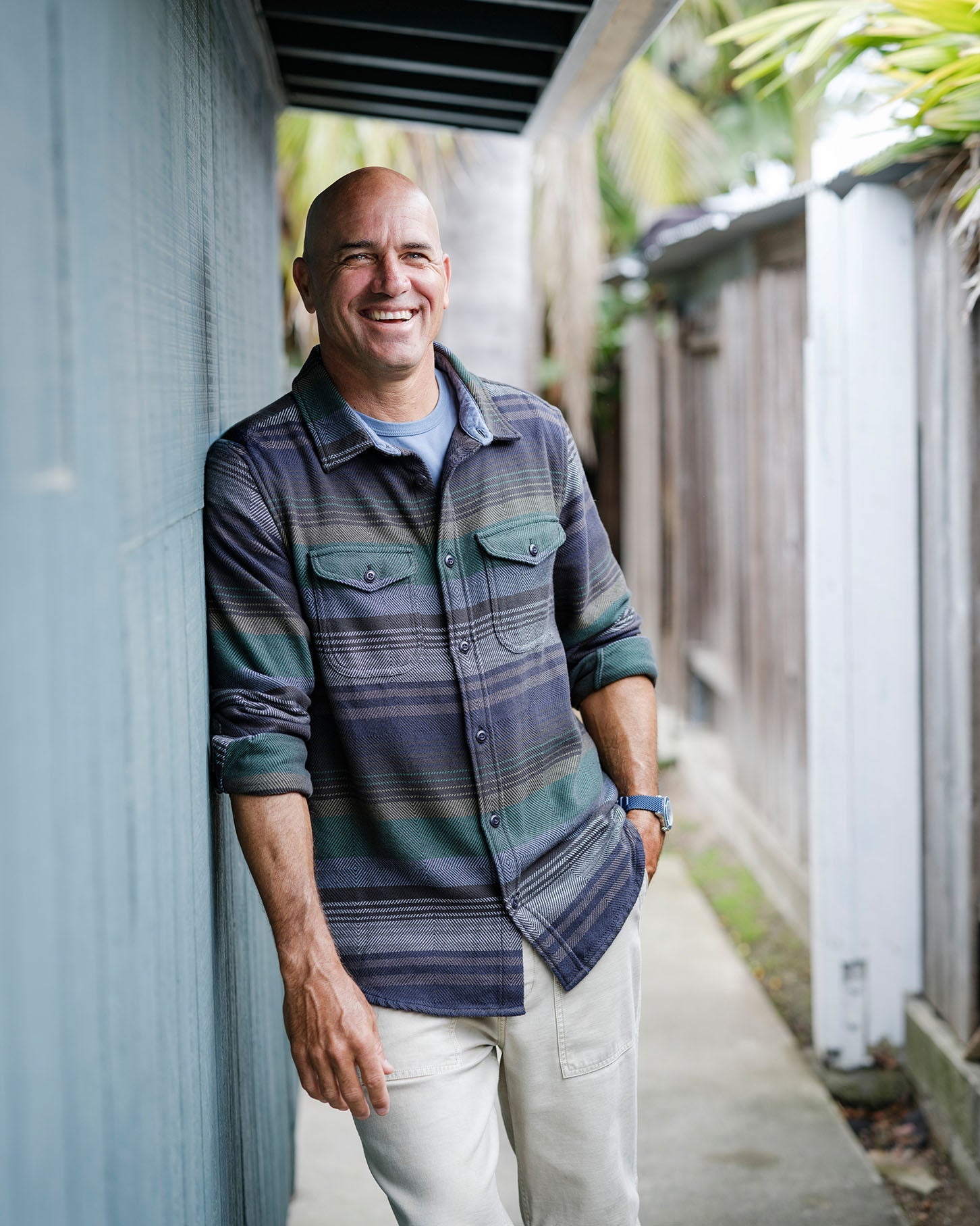 Blanket Shirt Forest Sonoran Stripe