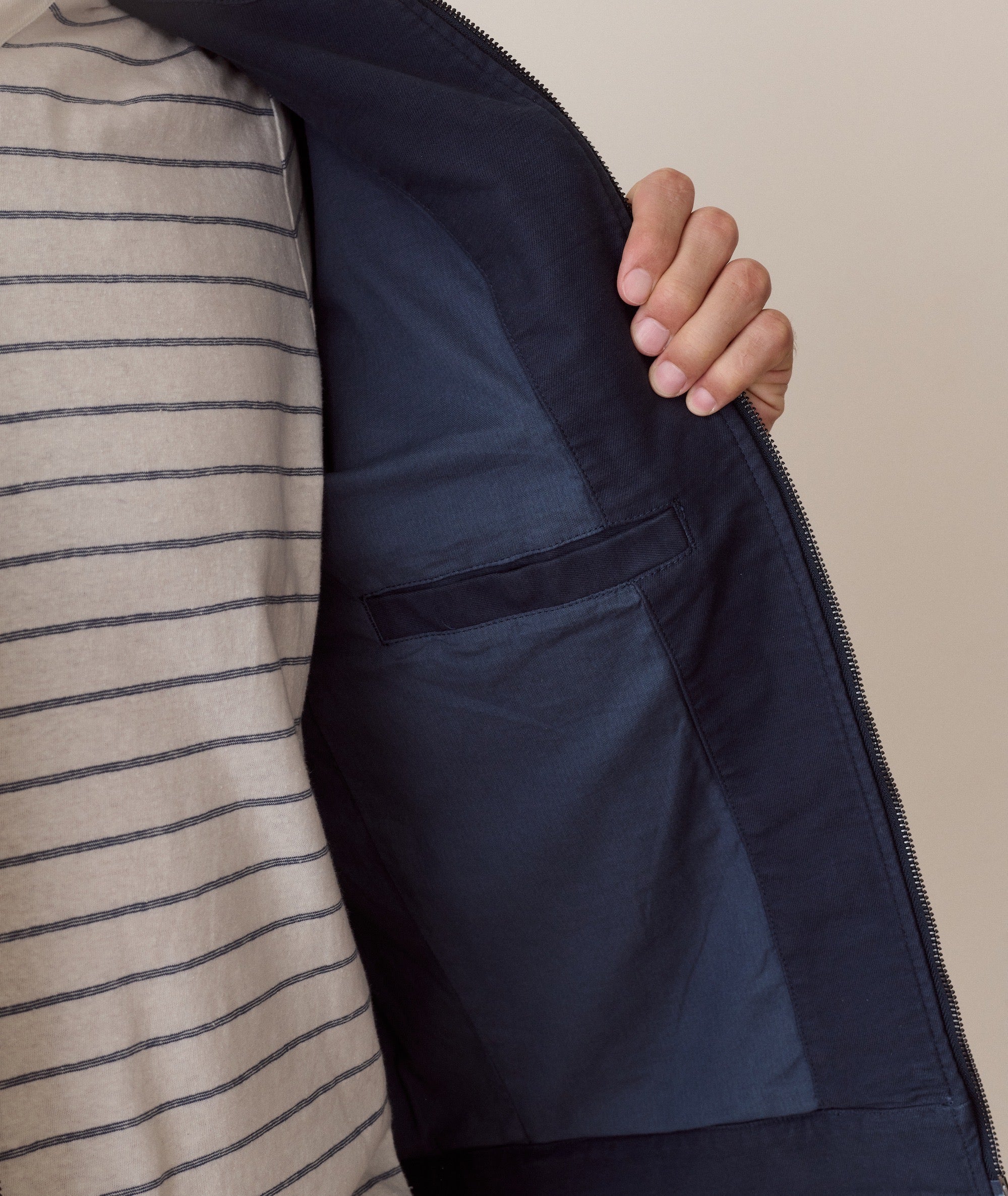 Flex Terry Traveler Jacket Navy