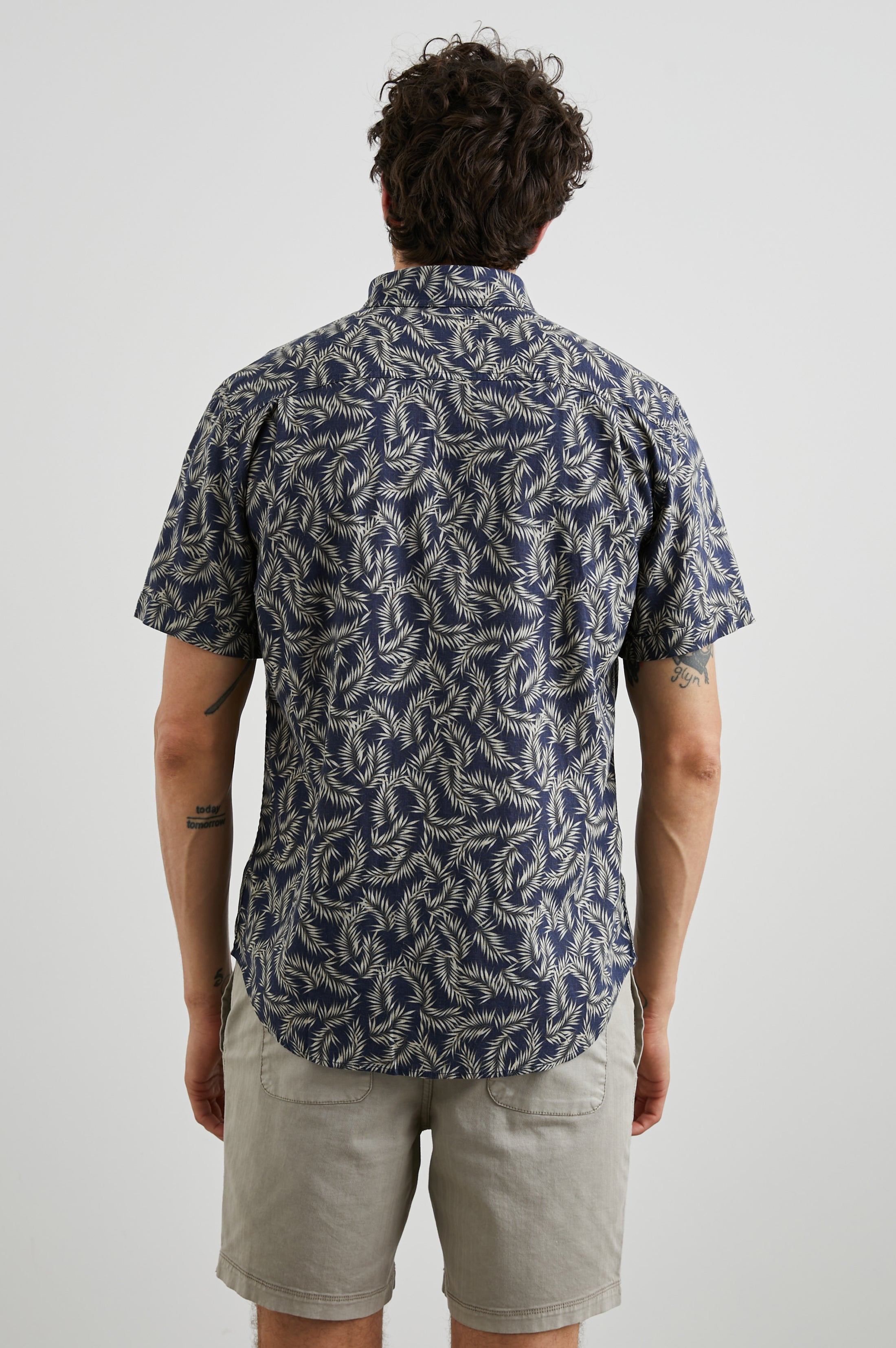 Carson Shirt Palm Americano Navy